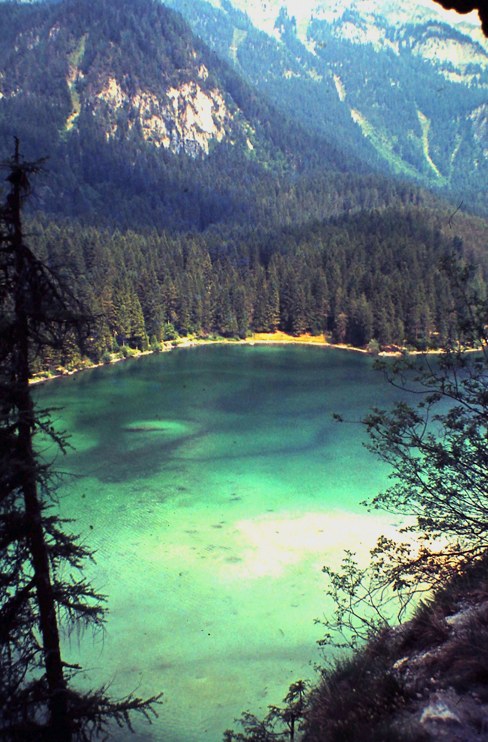 Tovel lake seen from the old drive (closed)
