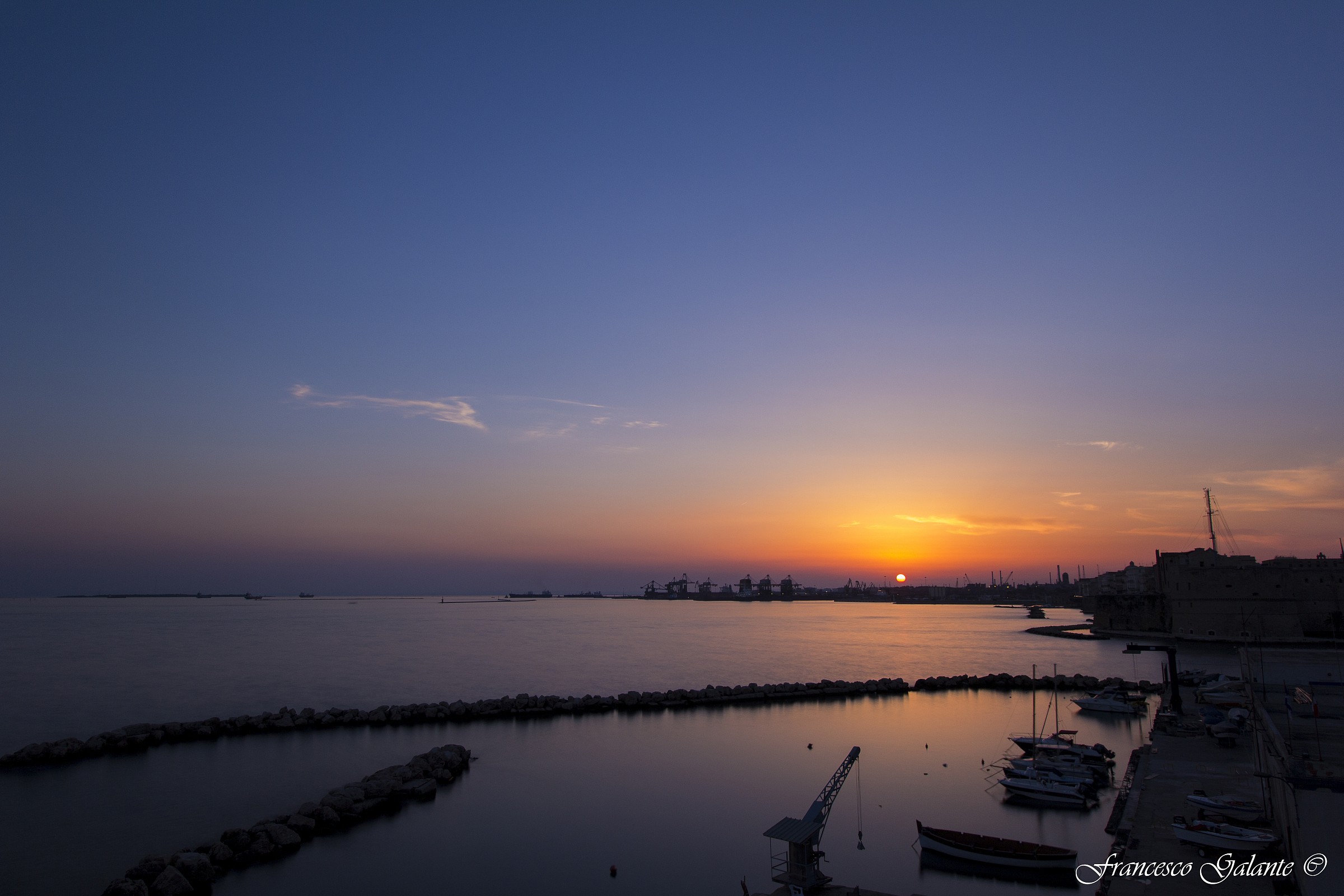 Taranto - Sunset on the Promenade