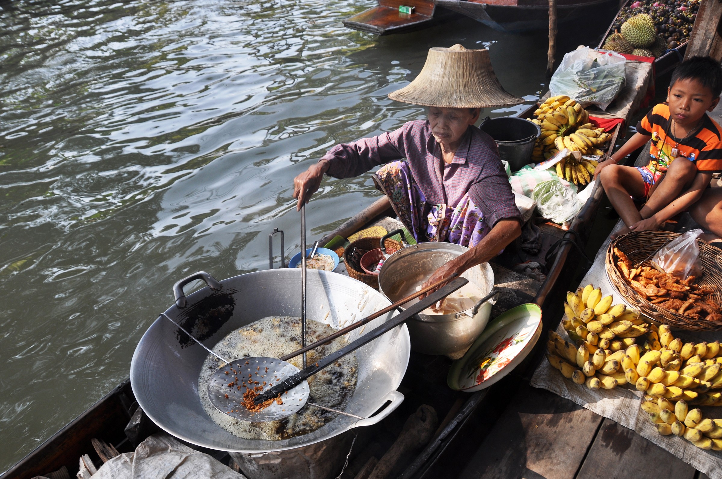Bangkok mercato galleggiante