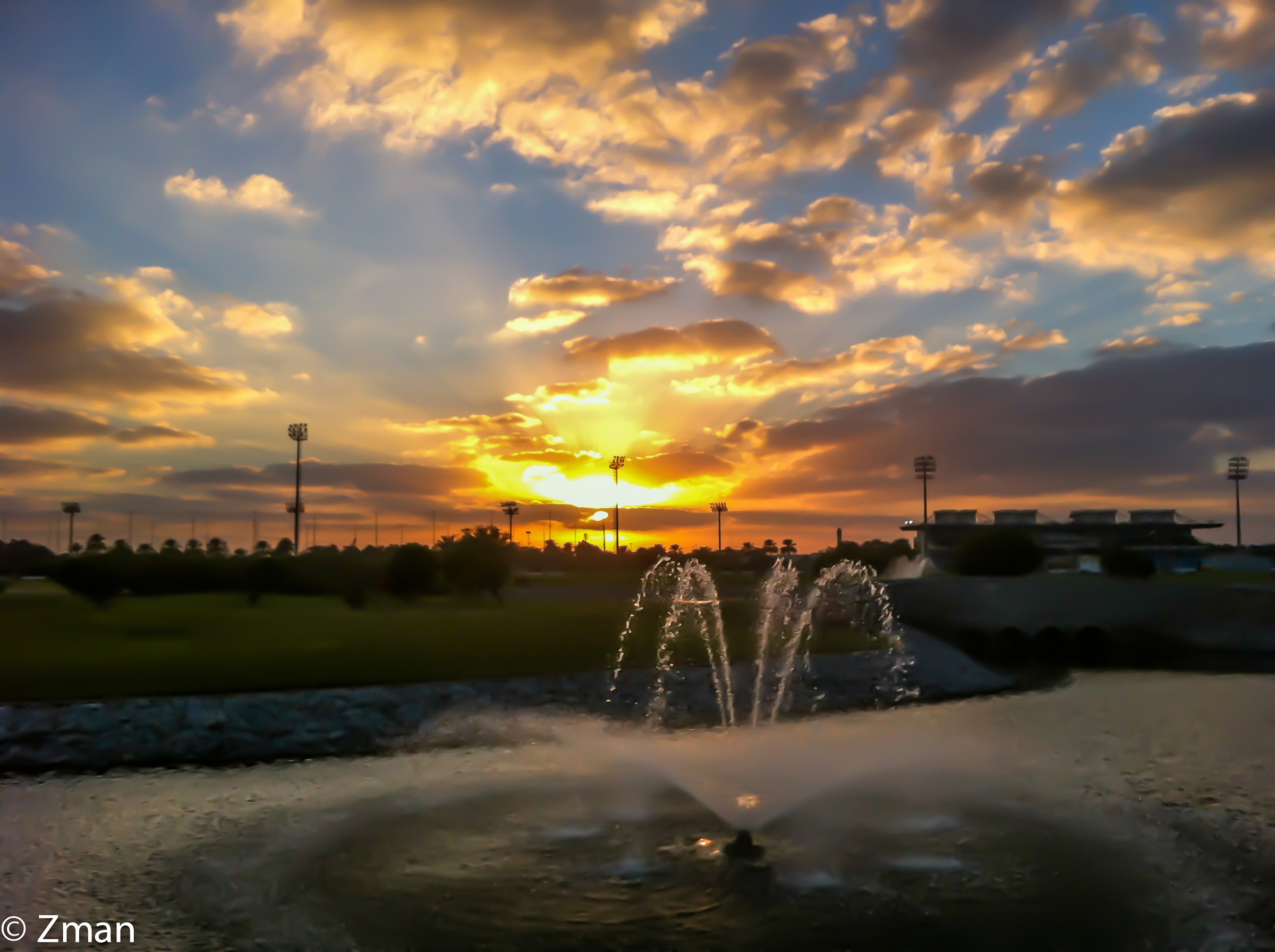 Tramonto su City Golf Course