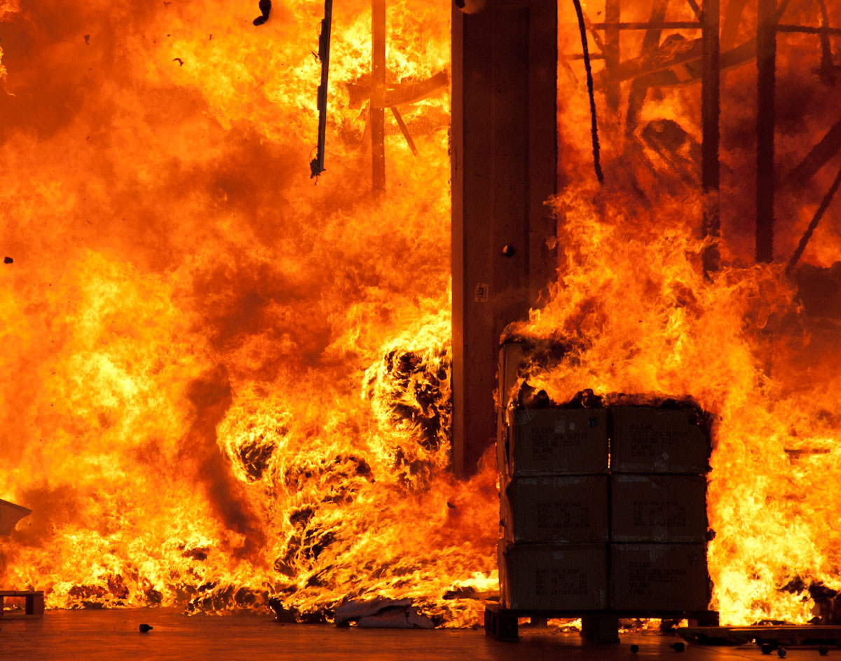 incendio a Pioltello