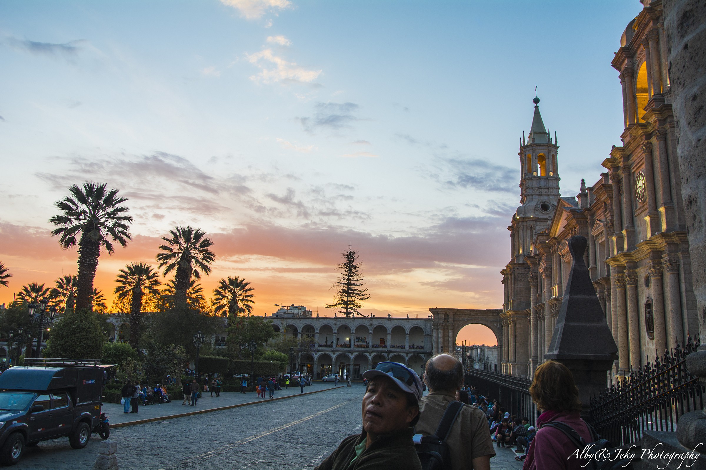 Arequipa at sunset