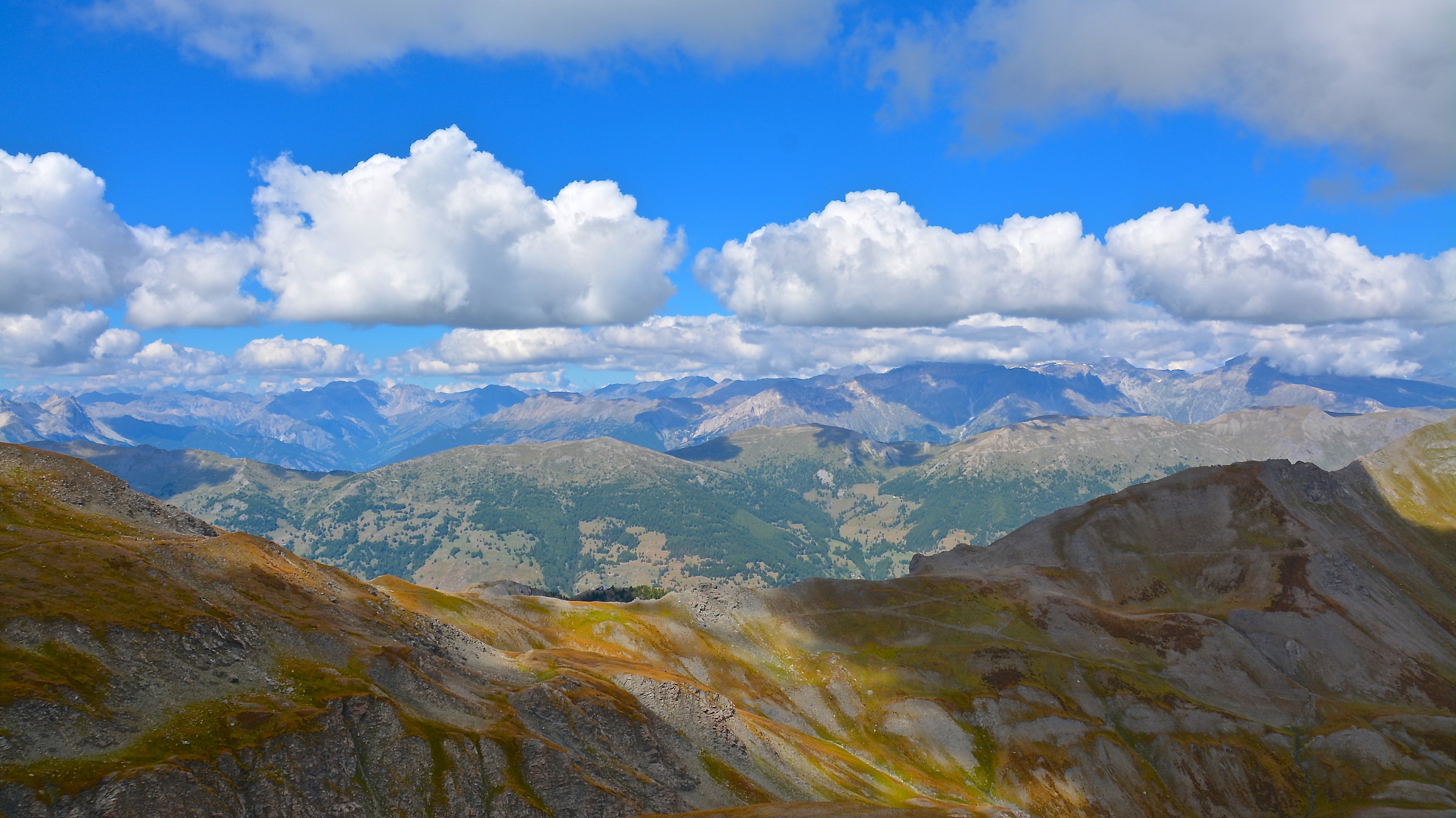 with the view from the pis (Pragelato)
