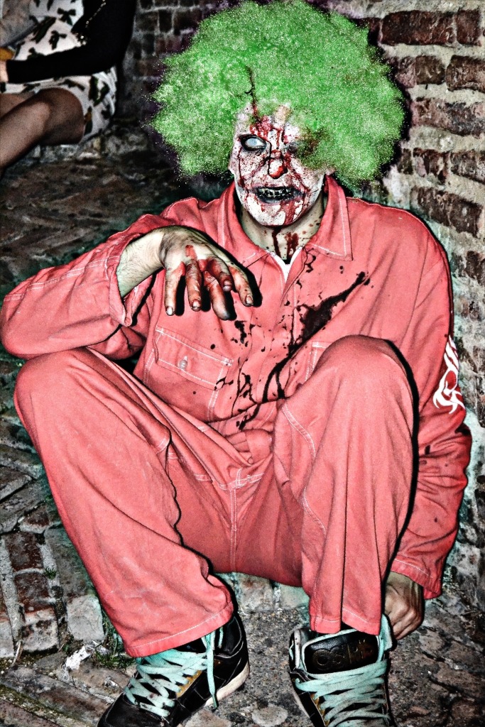 Clown in the night