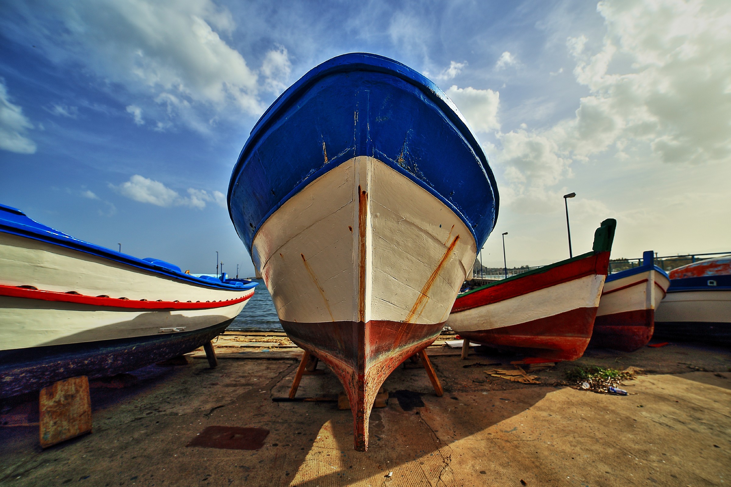 in the square in Mondello, Palermo