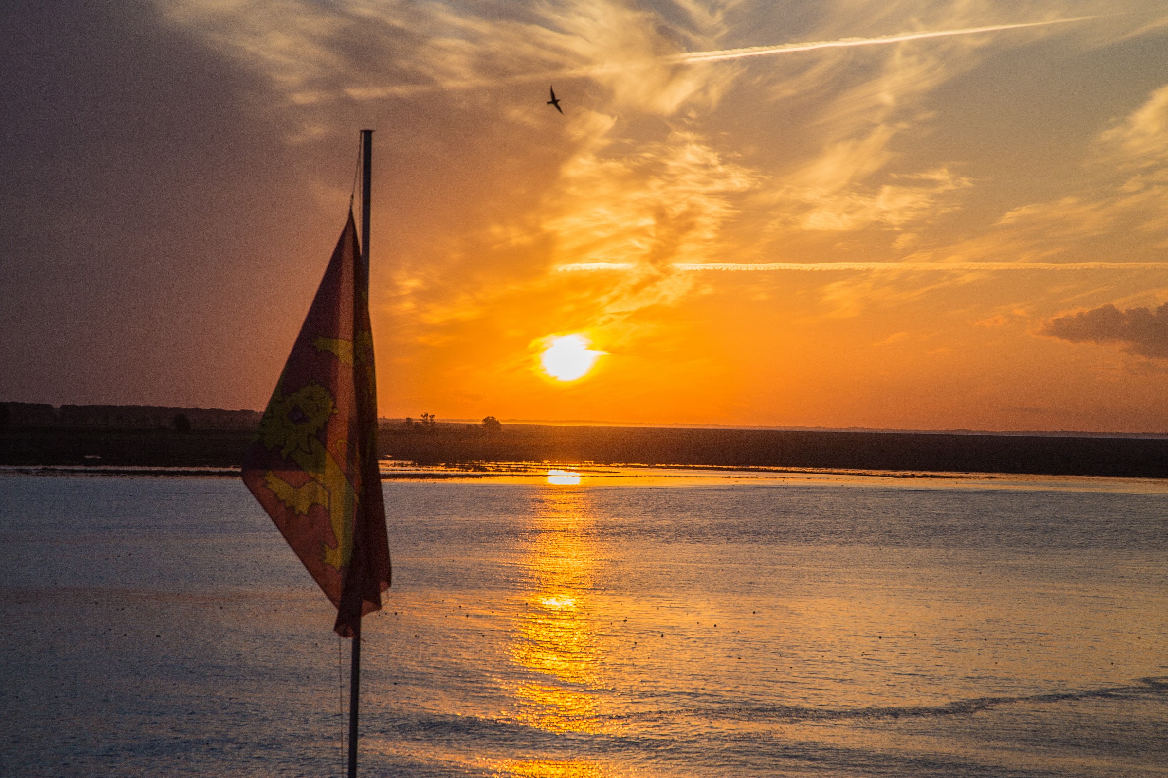 Sunset mont sant michel