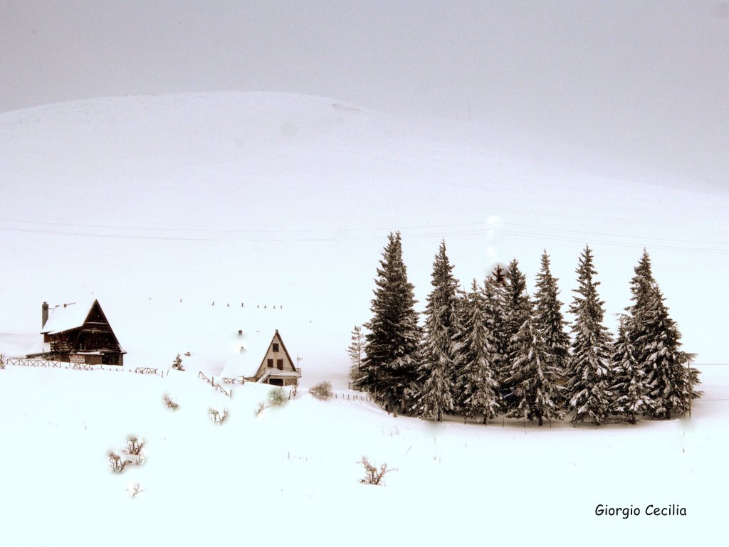 Huts in Castelluccio
