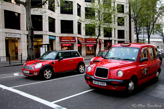 London: red cars