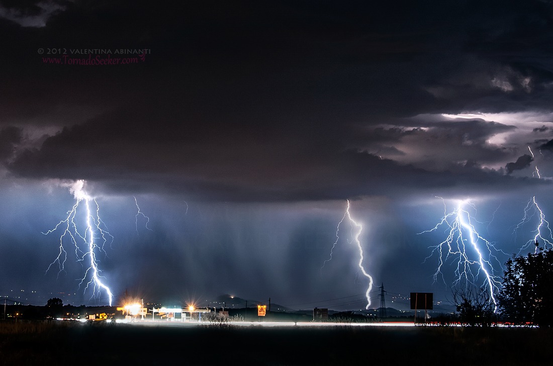 Fulmini a Carisio (vc)