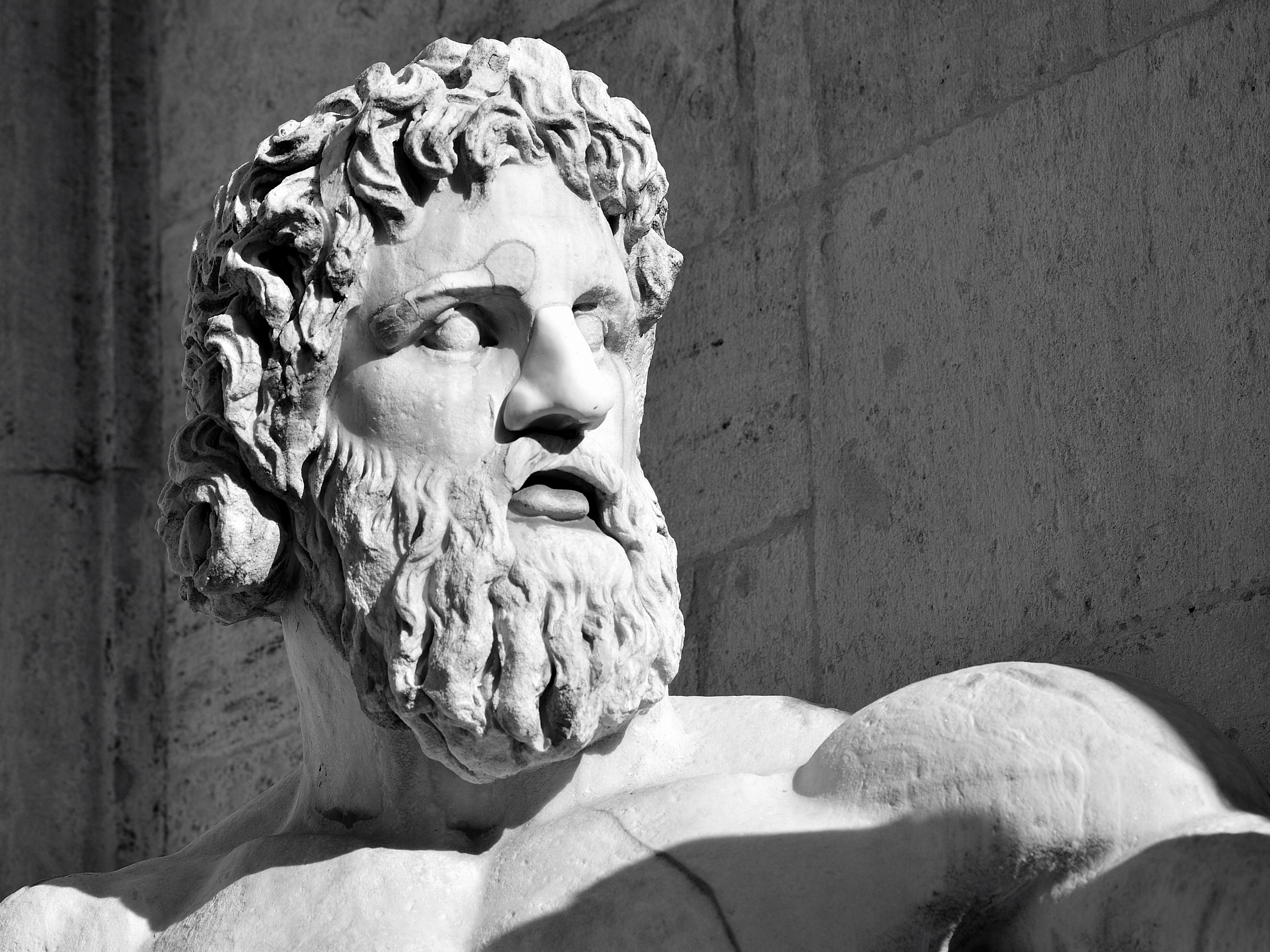 Roma Campidoglio:Part.Fontana(Fiume Tevere)