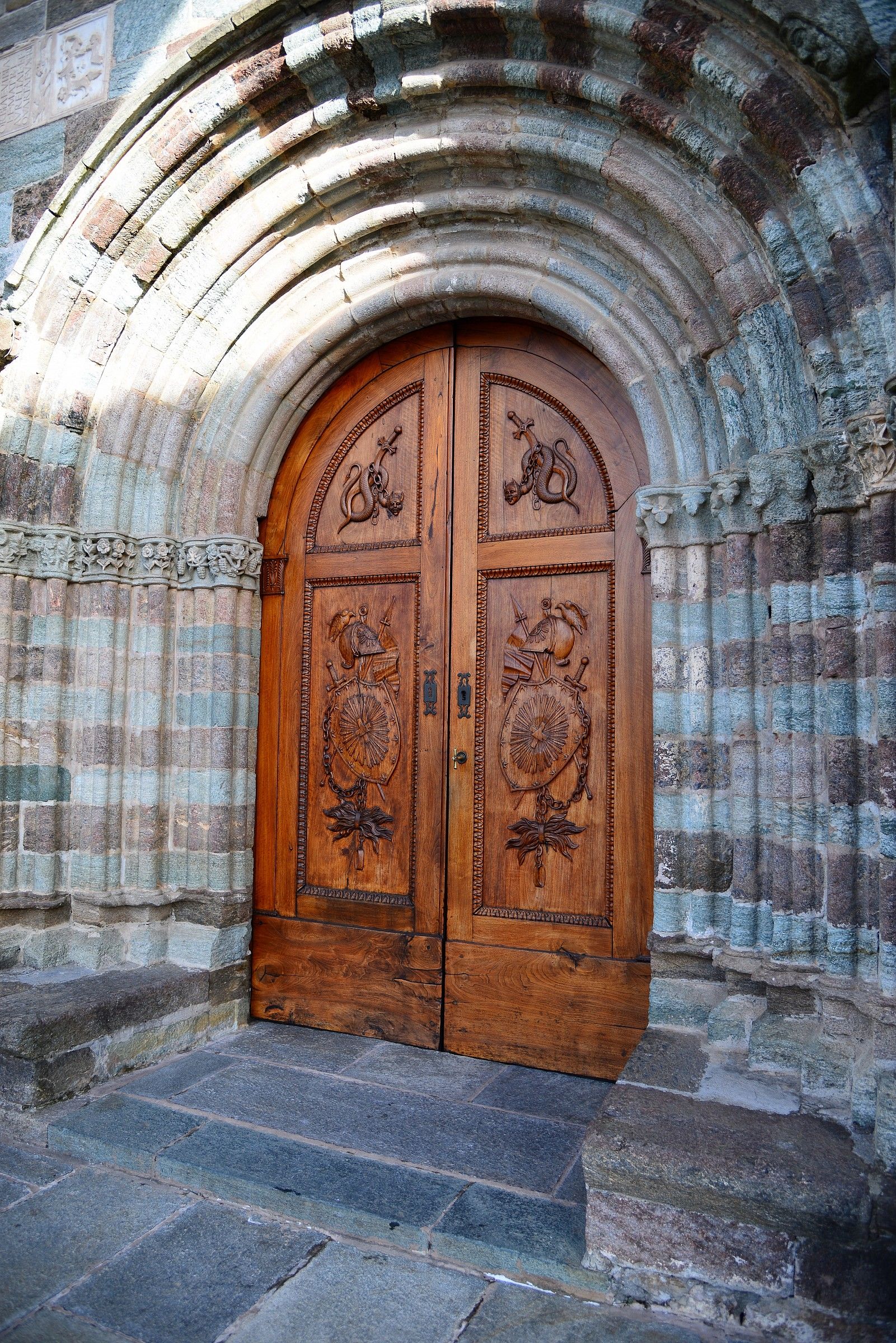 Entrance portal to the church