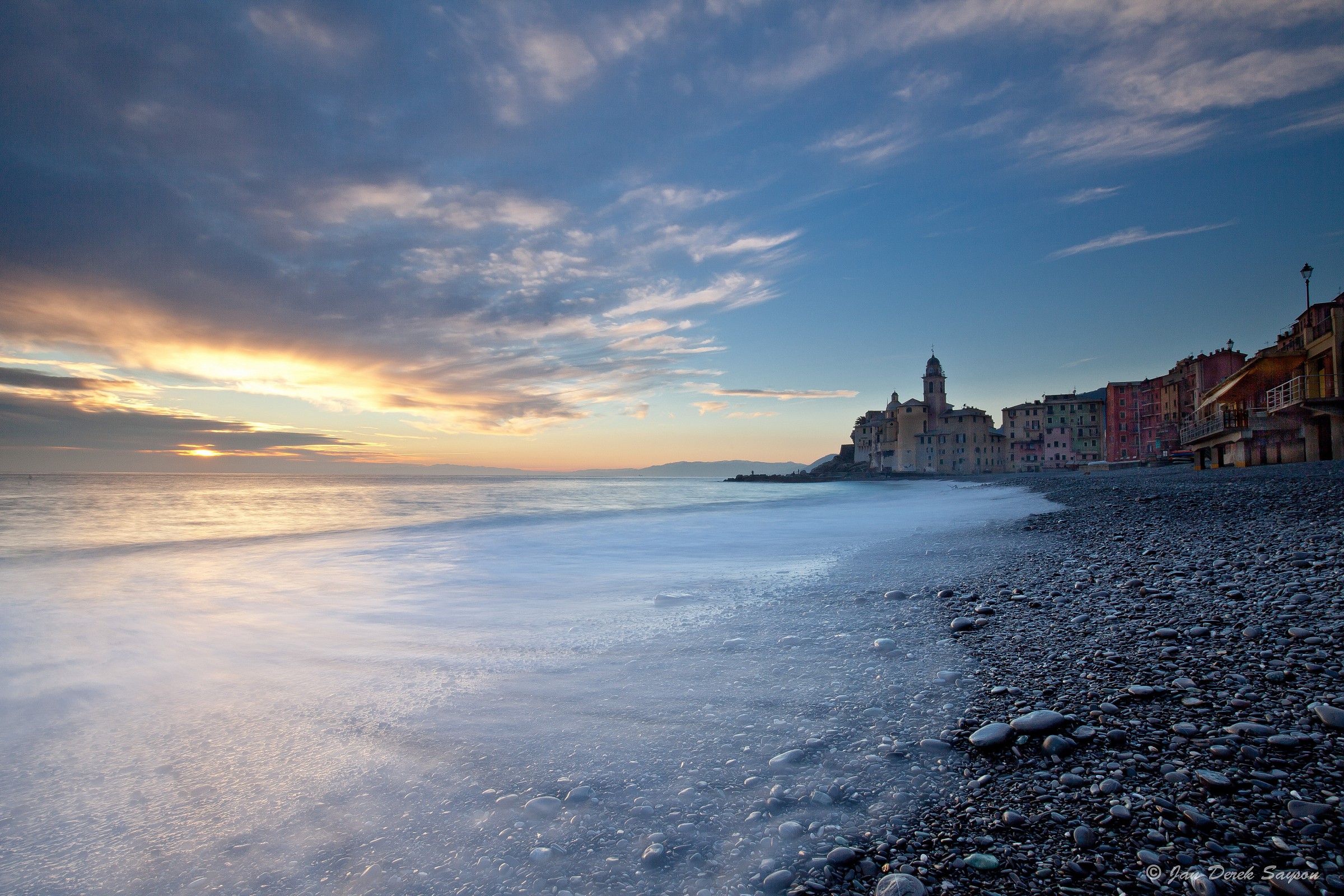 Camogli at sunset