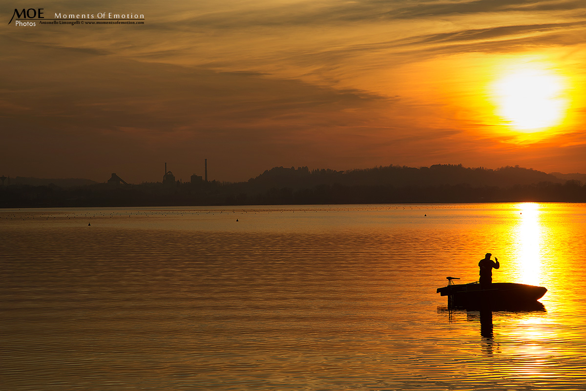 Sunsets polluted horizon