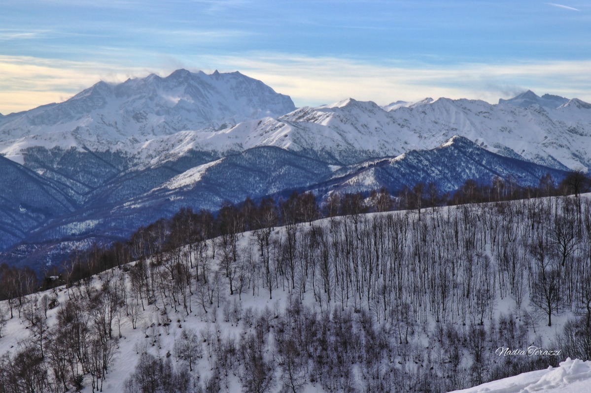 Monte Rosa at sunset