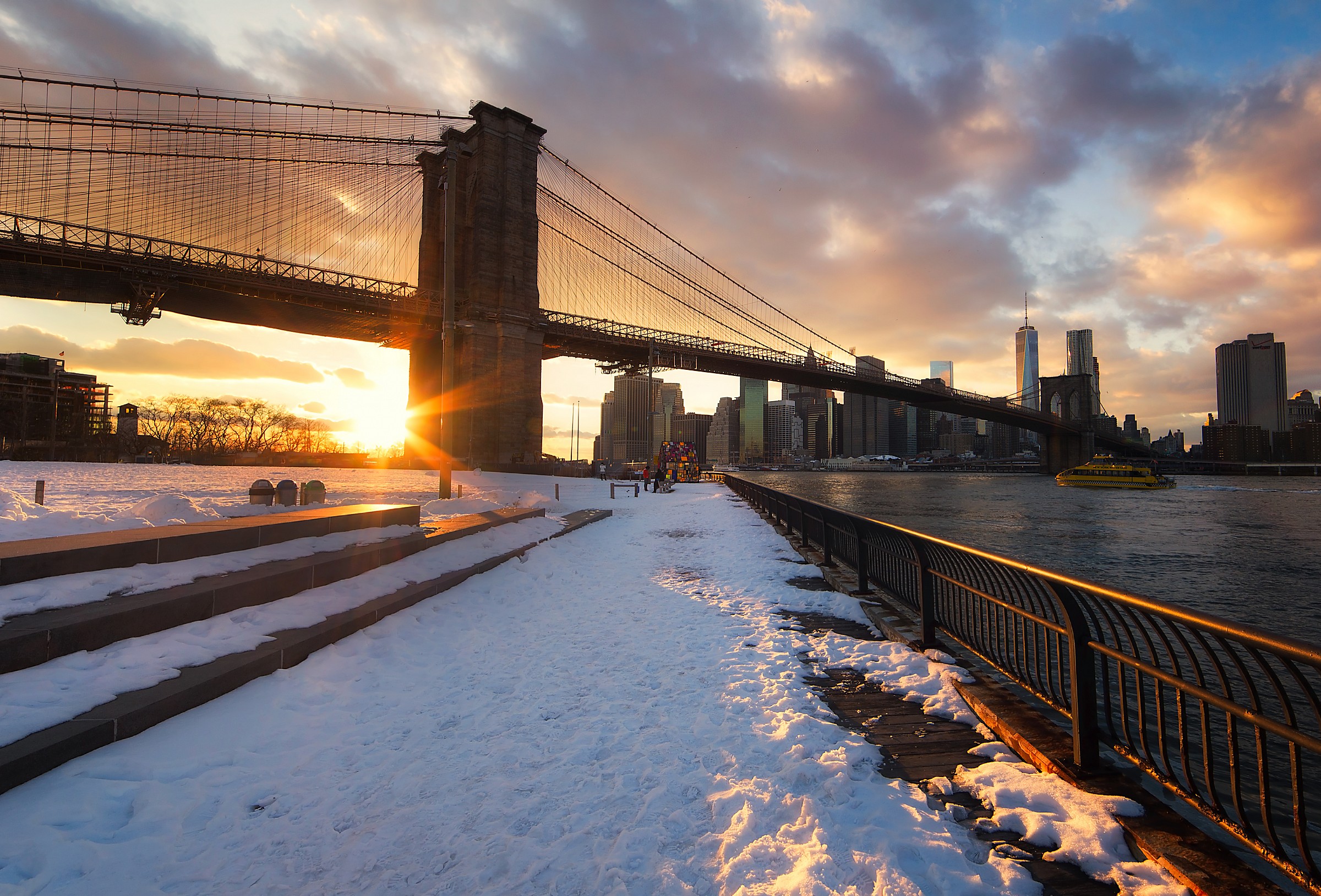 Brooklin Bridge sunset