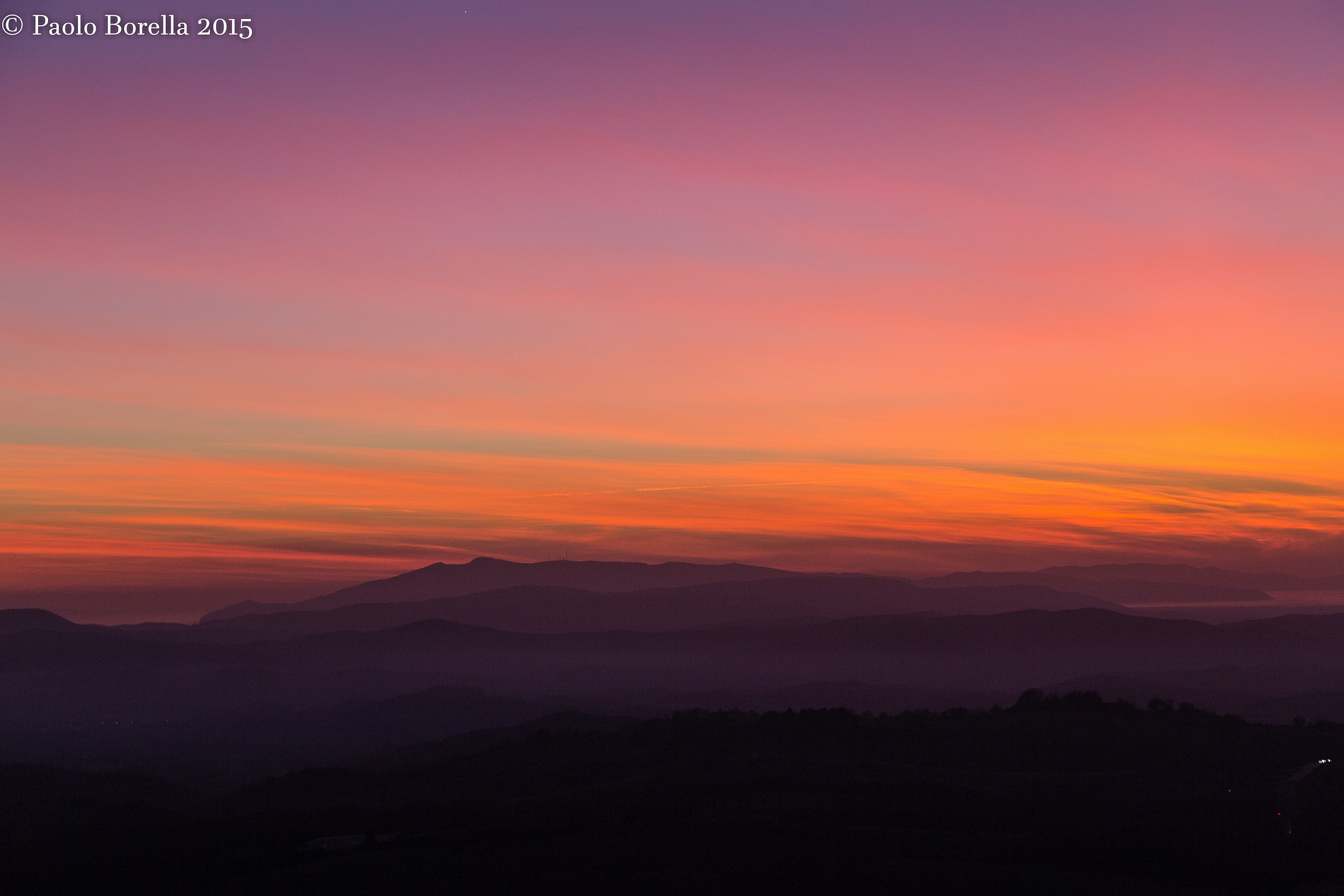 Colori di un tramonto in Maremma