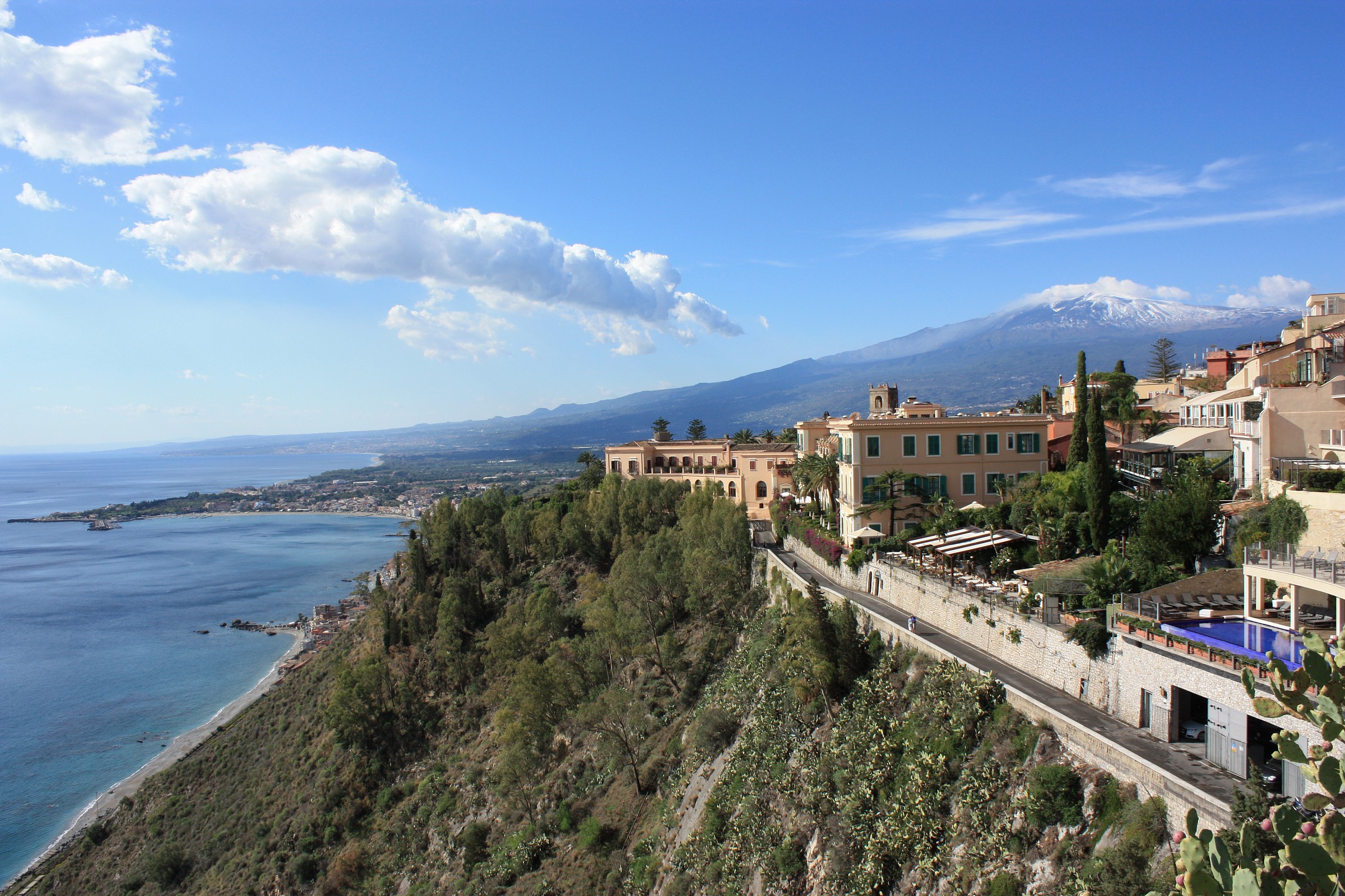 vulcano Etna visto da Taormina