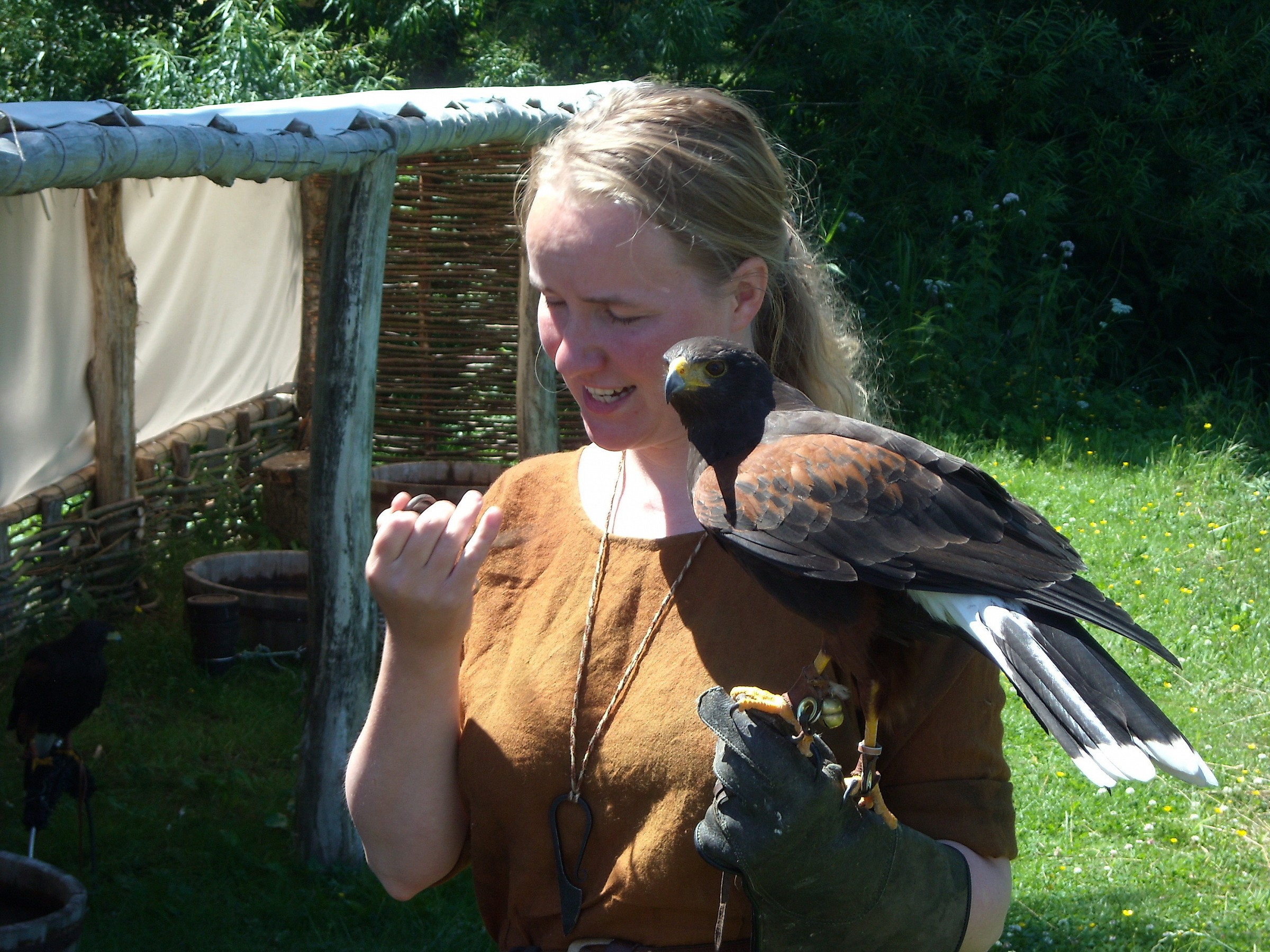 girl falconry
