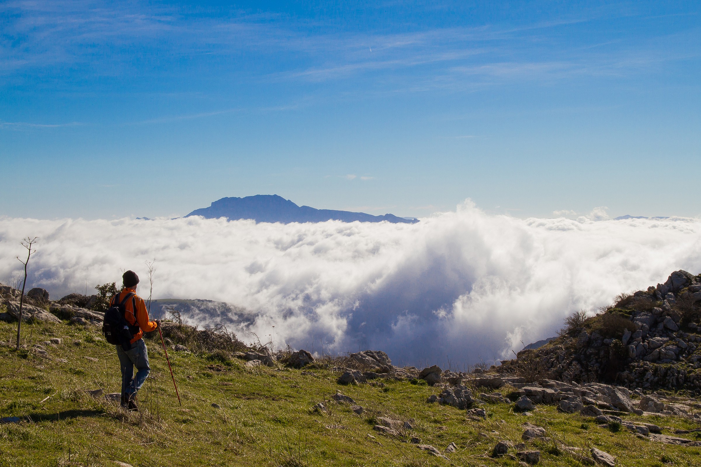 Trekking above the clouds