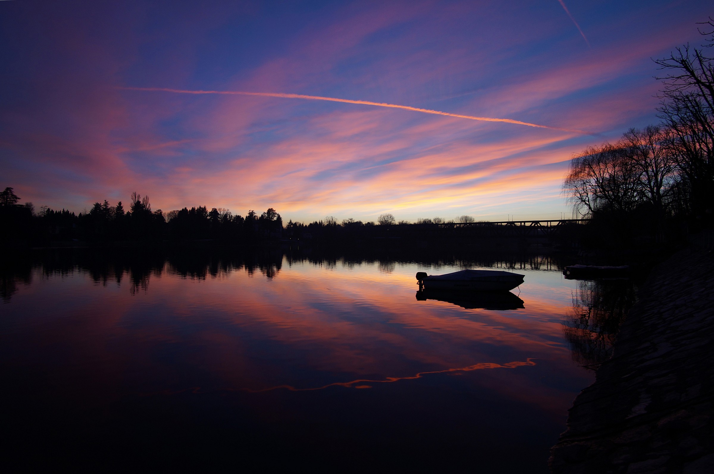 Dusk of a Monday in February