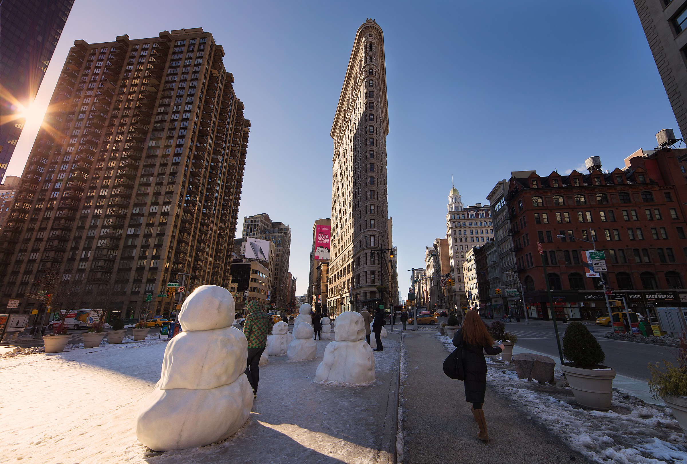 The Snowman & the Flatiron