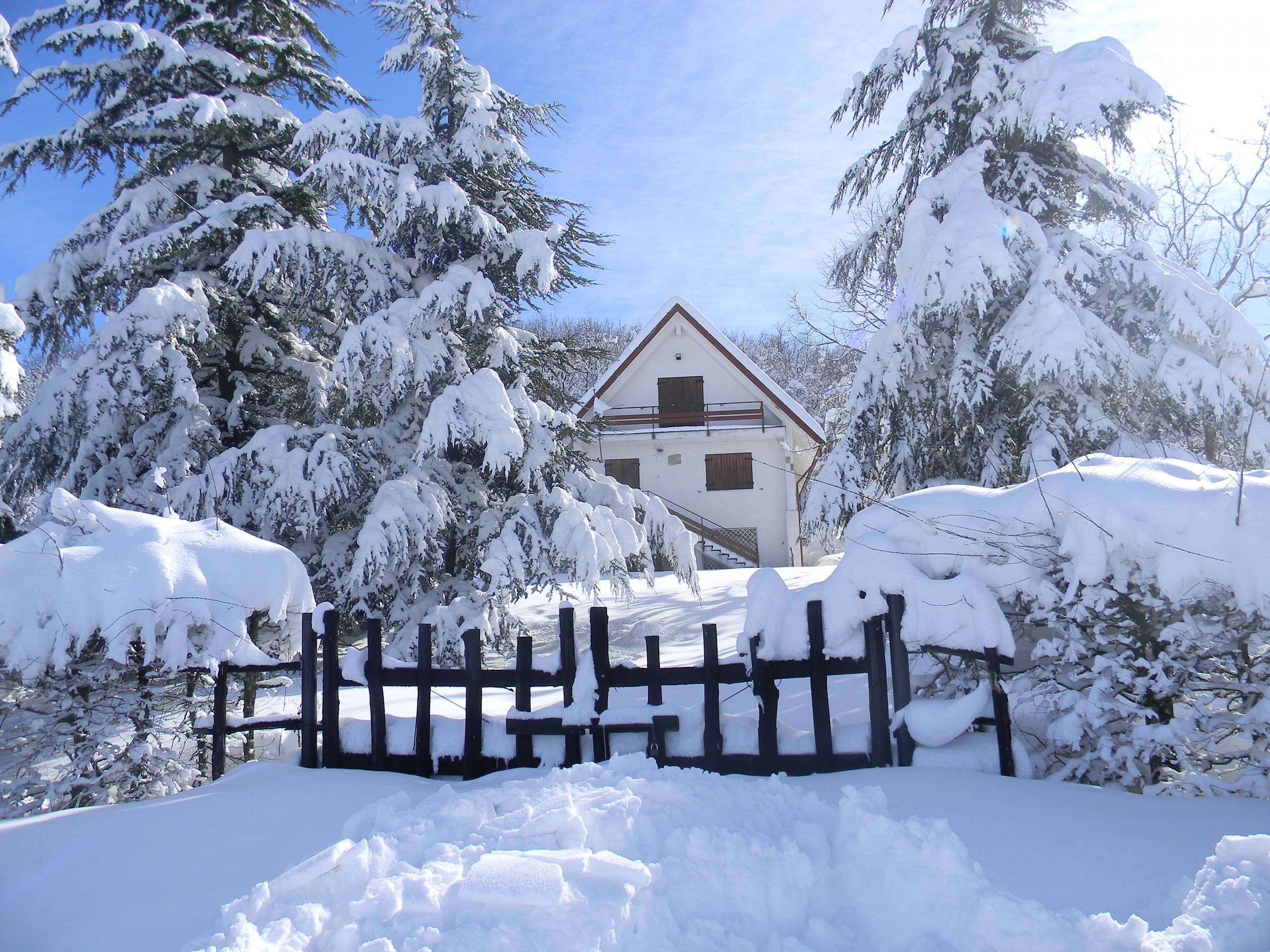 big snow on the hills of Parma