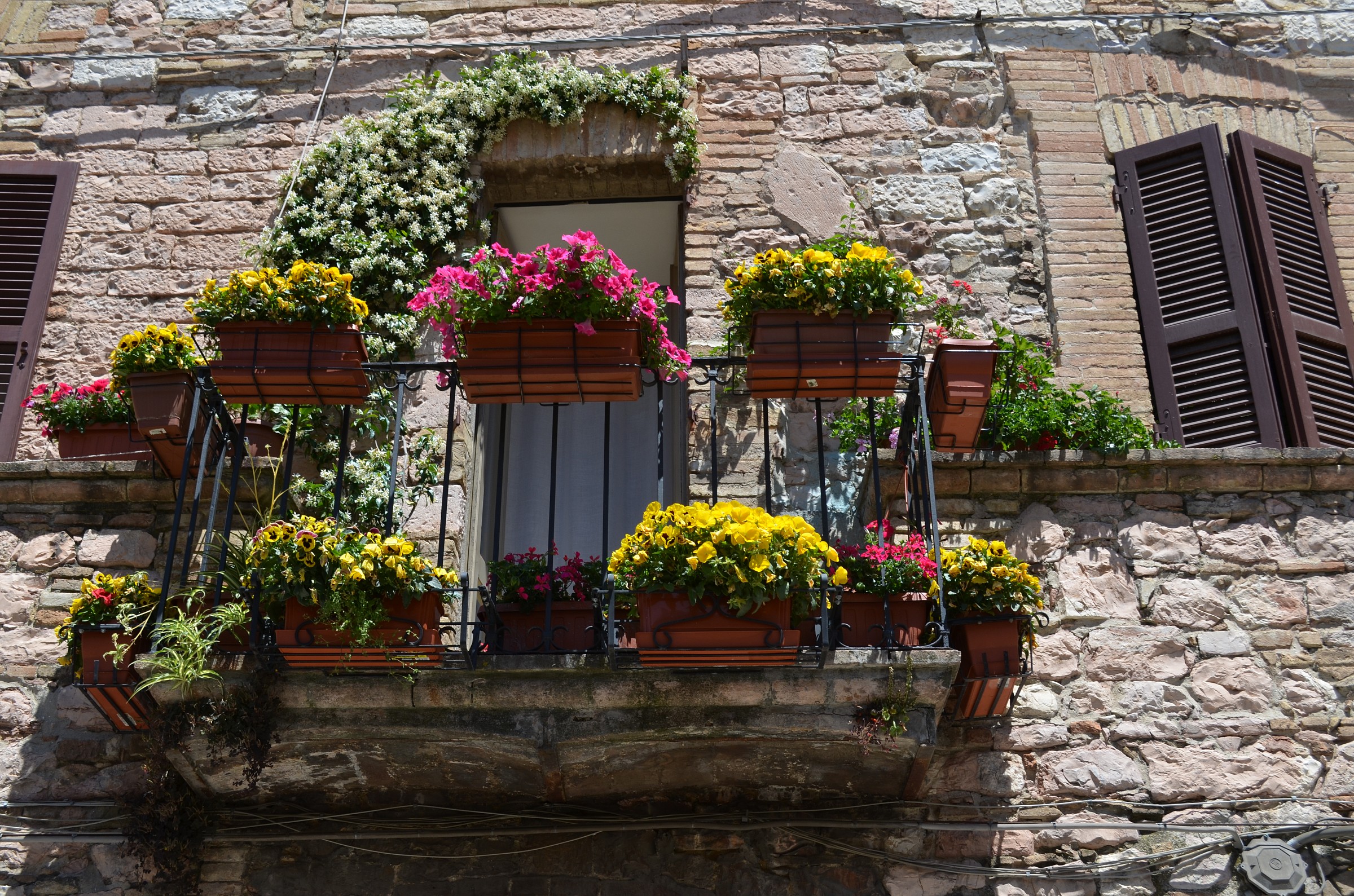 Flowery balcony