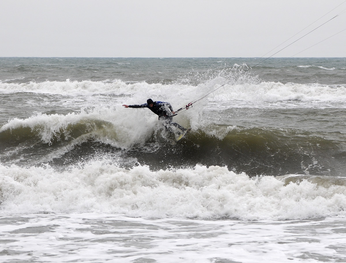 Inseguito dalle onde!