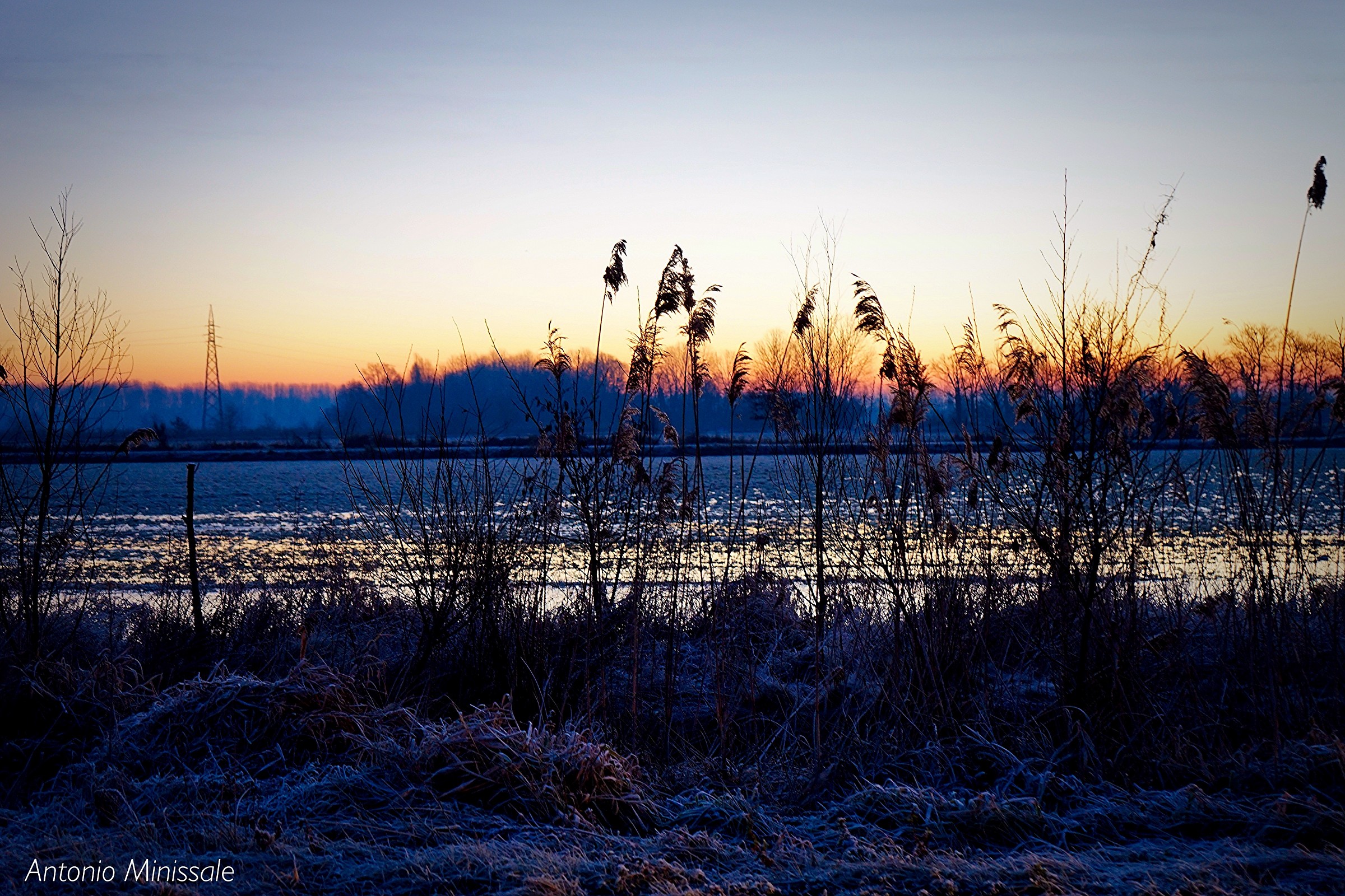 L'alba nella campagna pavese