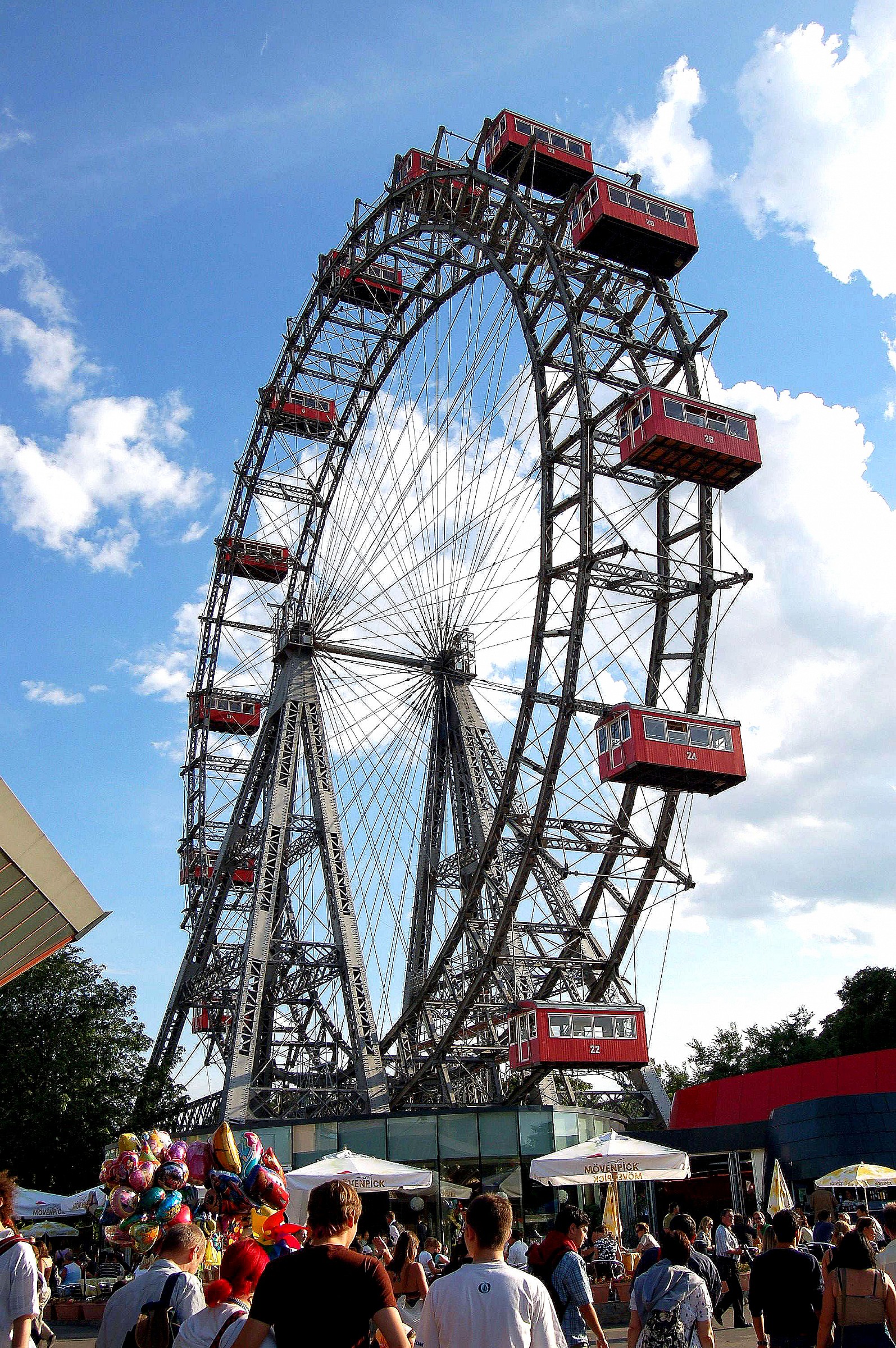 La ruota panoramica del Prater a Vienna