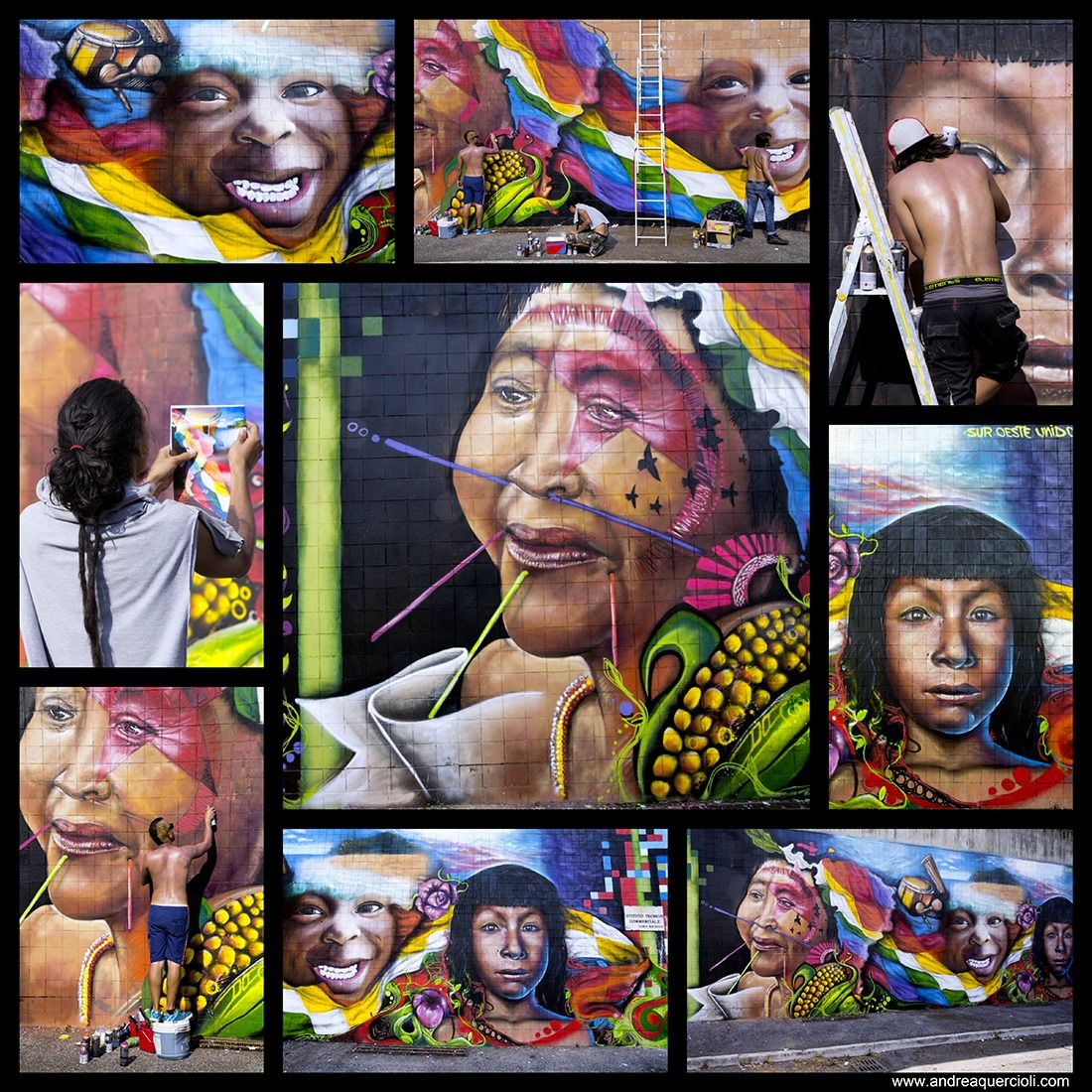 Sur Oeste Unido Murals by andrea quercioli