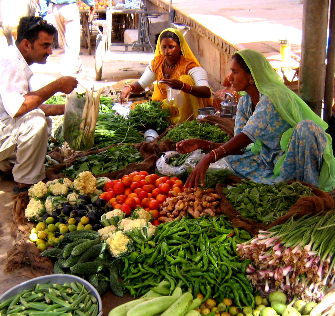 Colori freschi al mercato