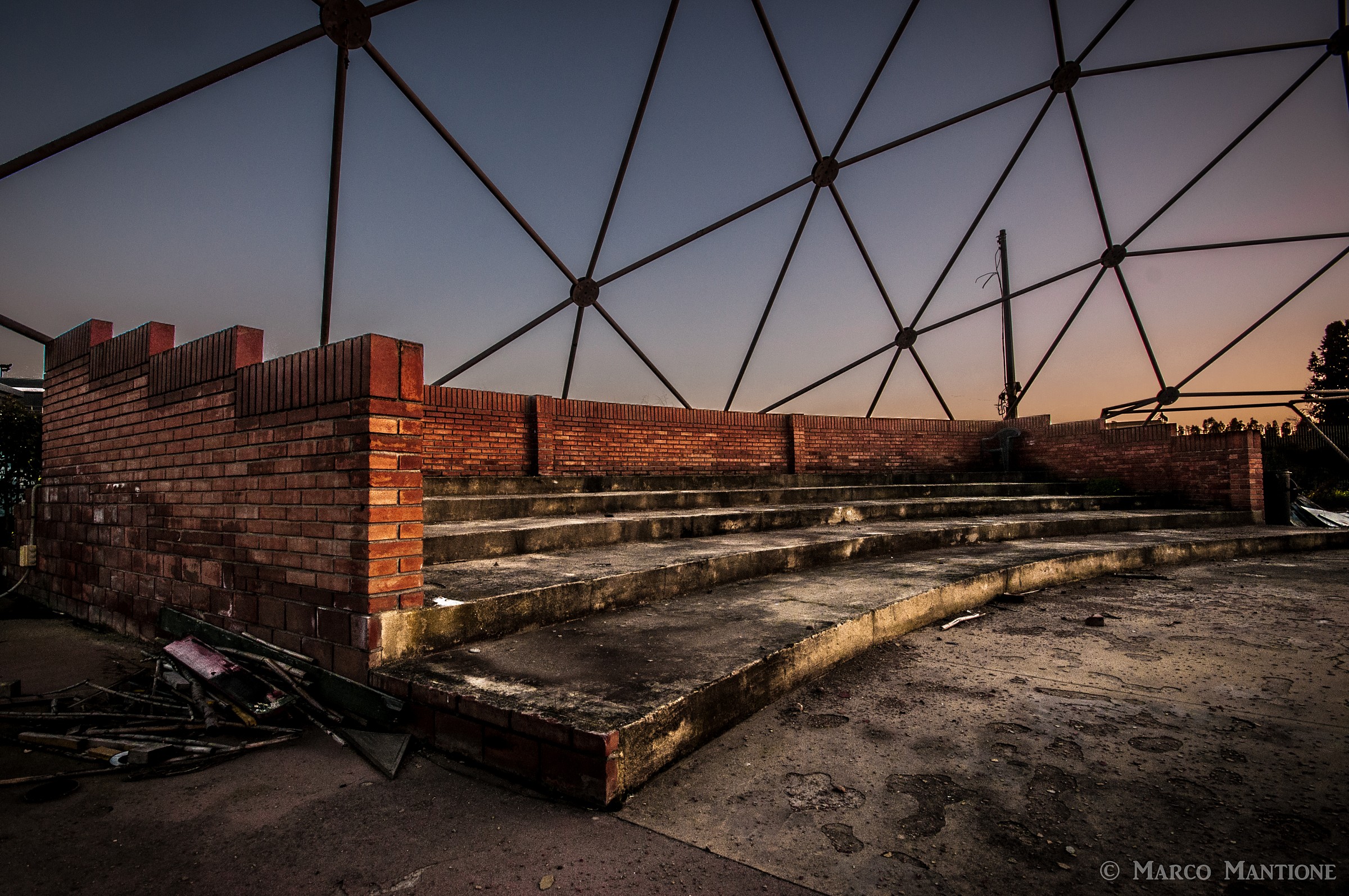 Stairways in abandoned building