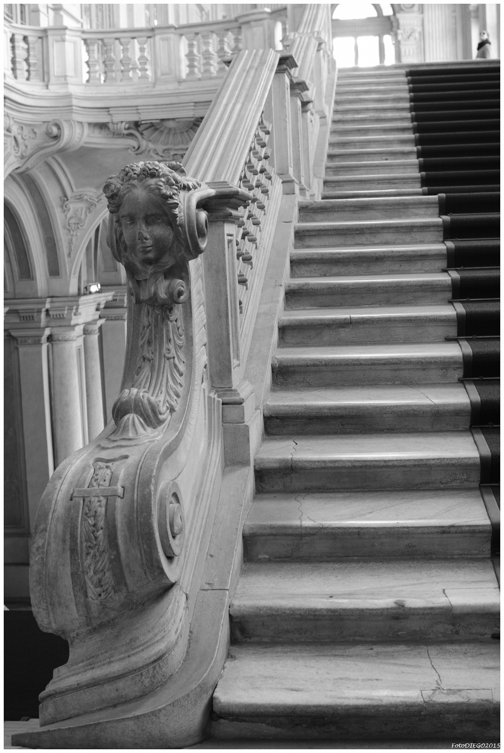 Lo scalone del Juvarra, versione b/n