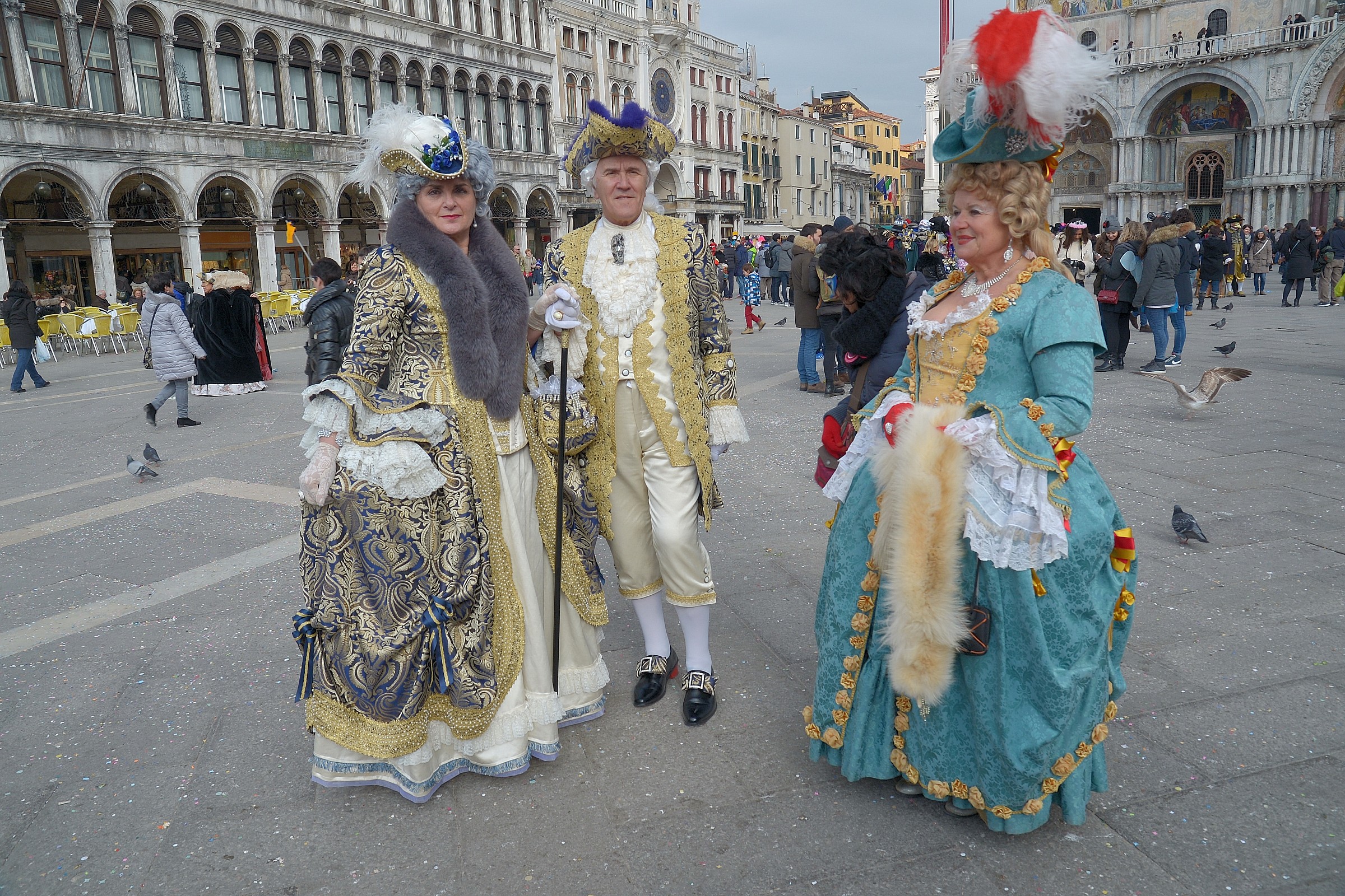 ... In the Piazza San Marco ...