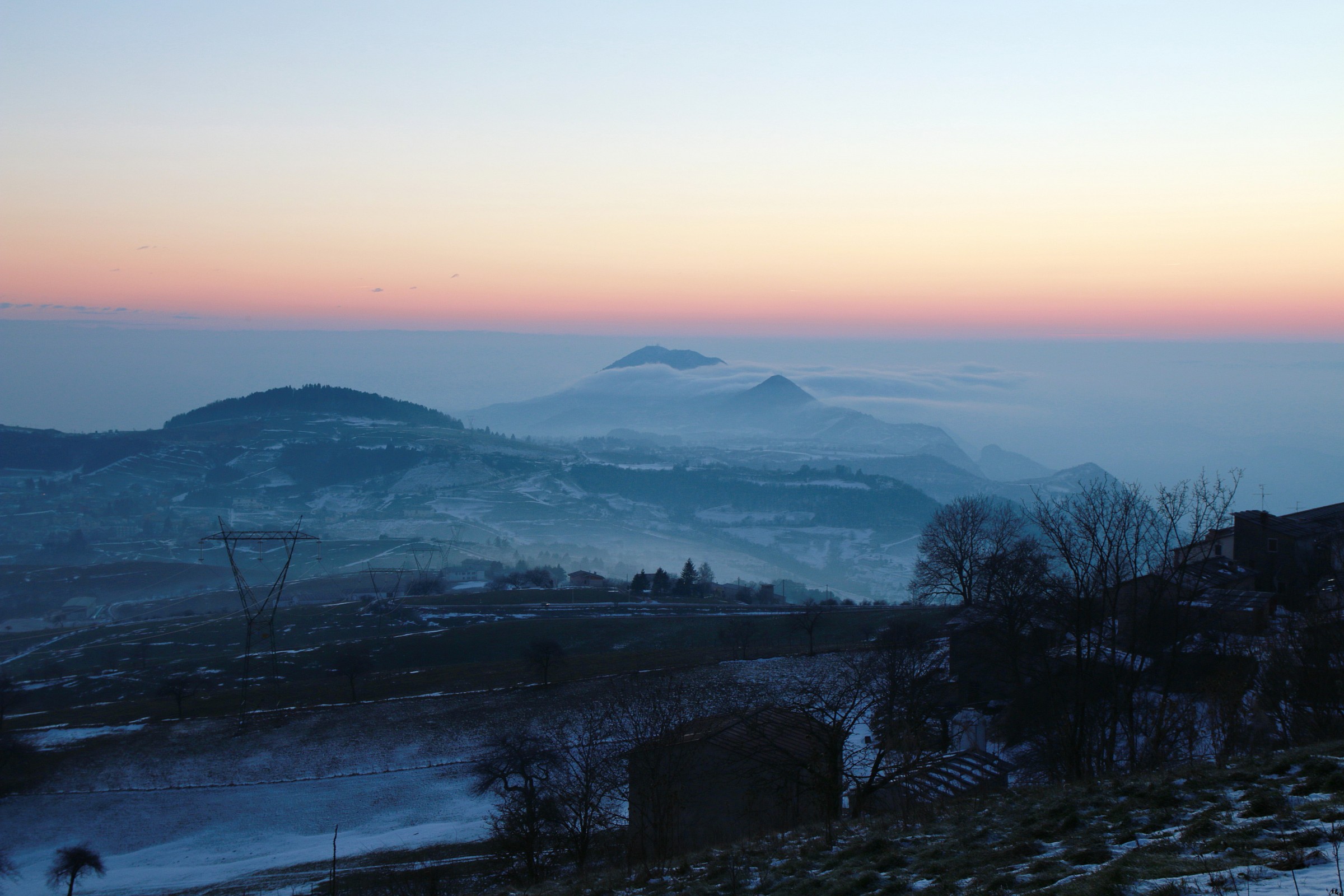 fog in the Po Valley on ...