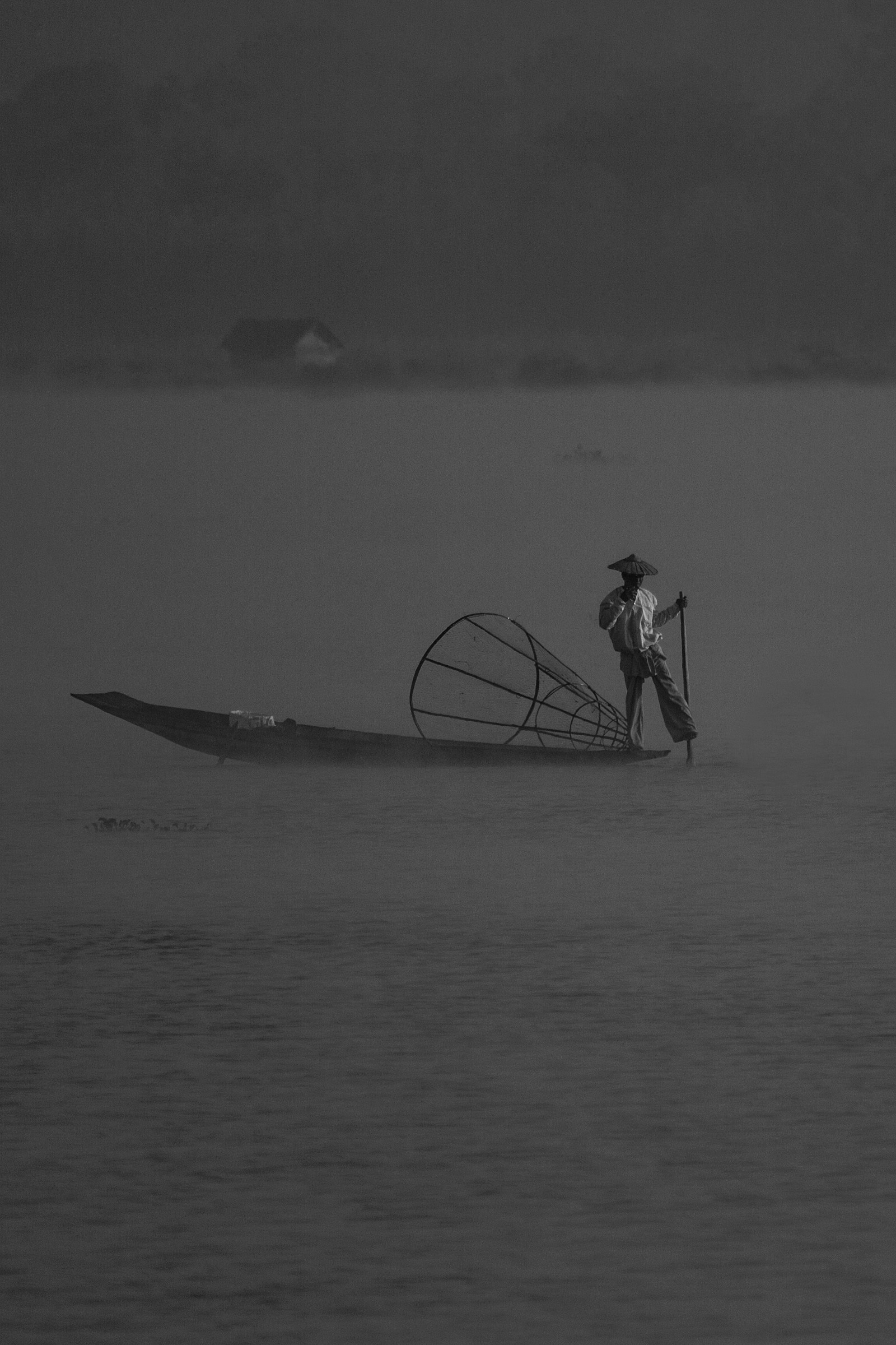 conic basket - Inle Lake