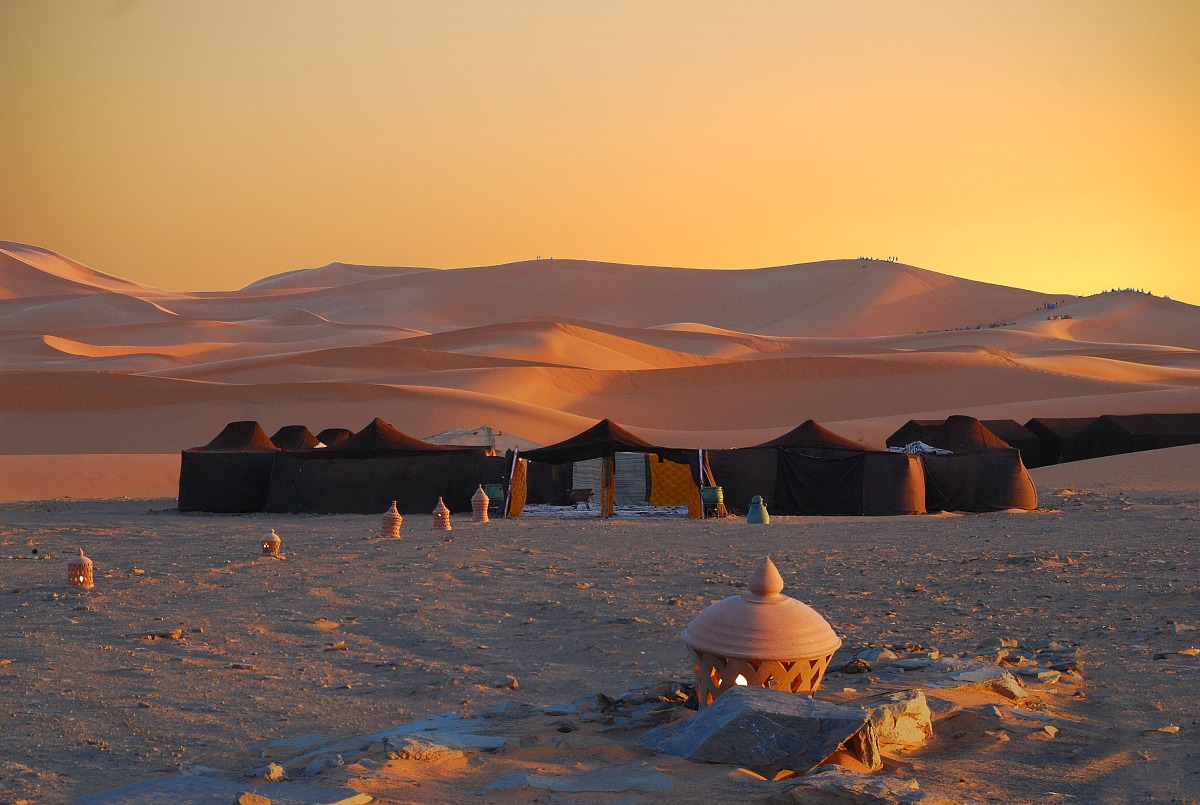 Tramonto nel deserto