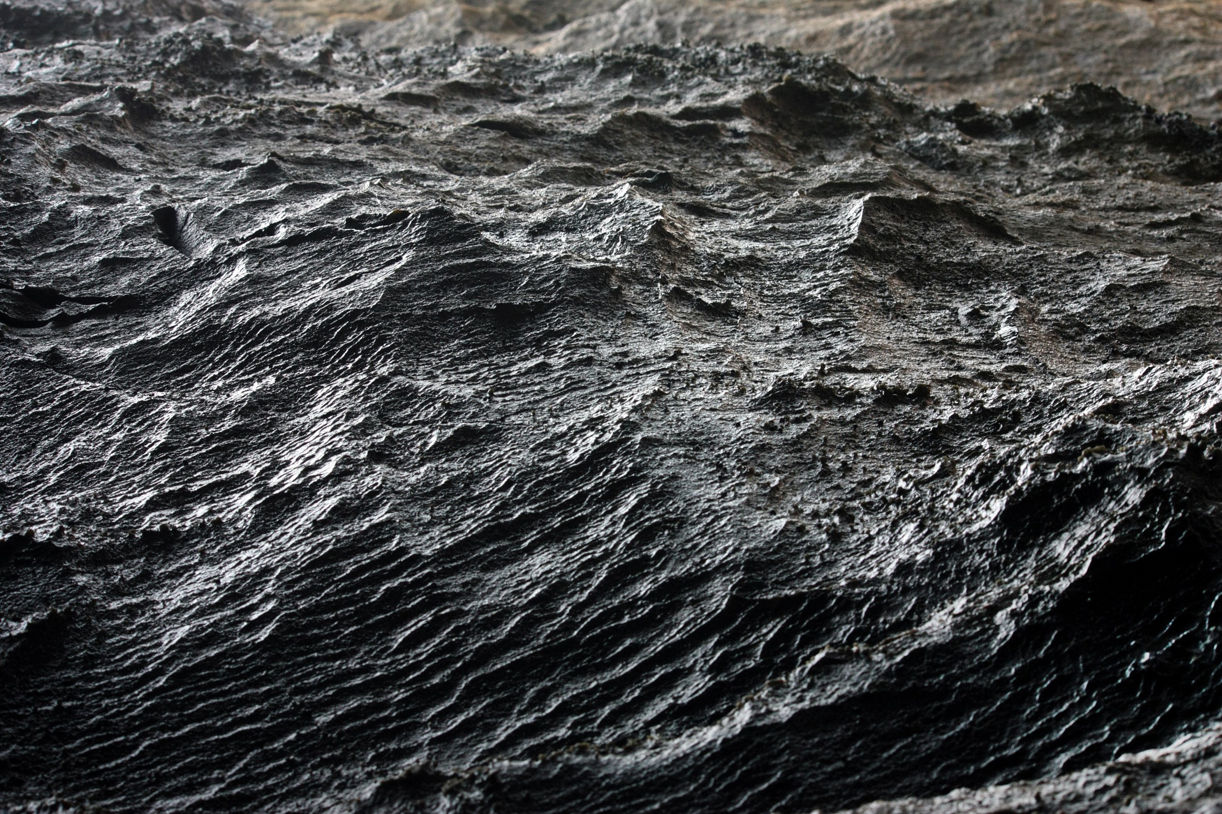 Sea becomes, the rock eroded by the sea