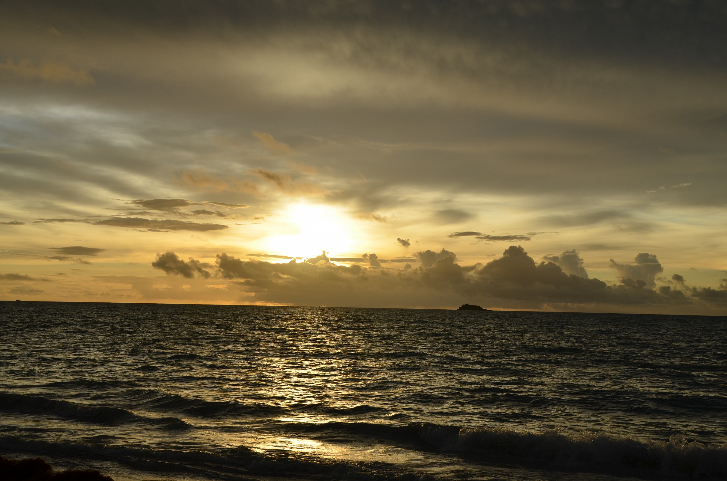 Caribbean sunset ....