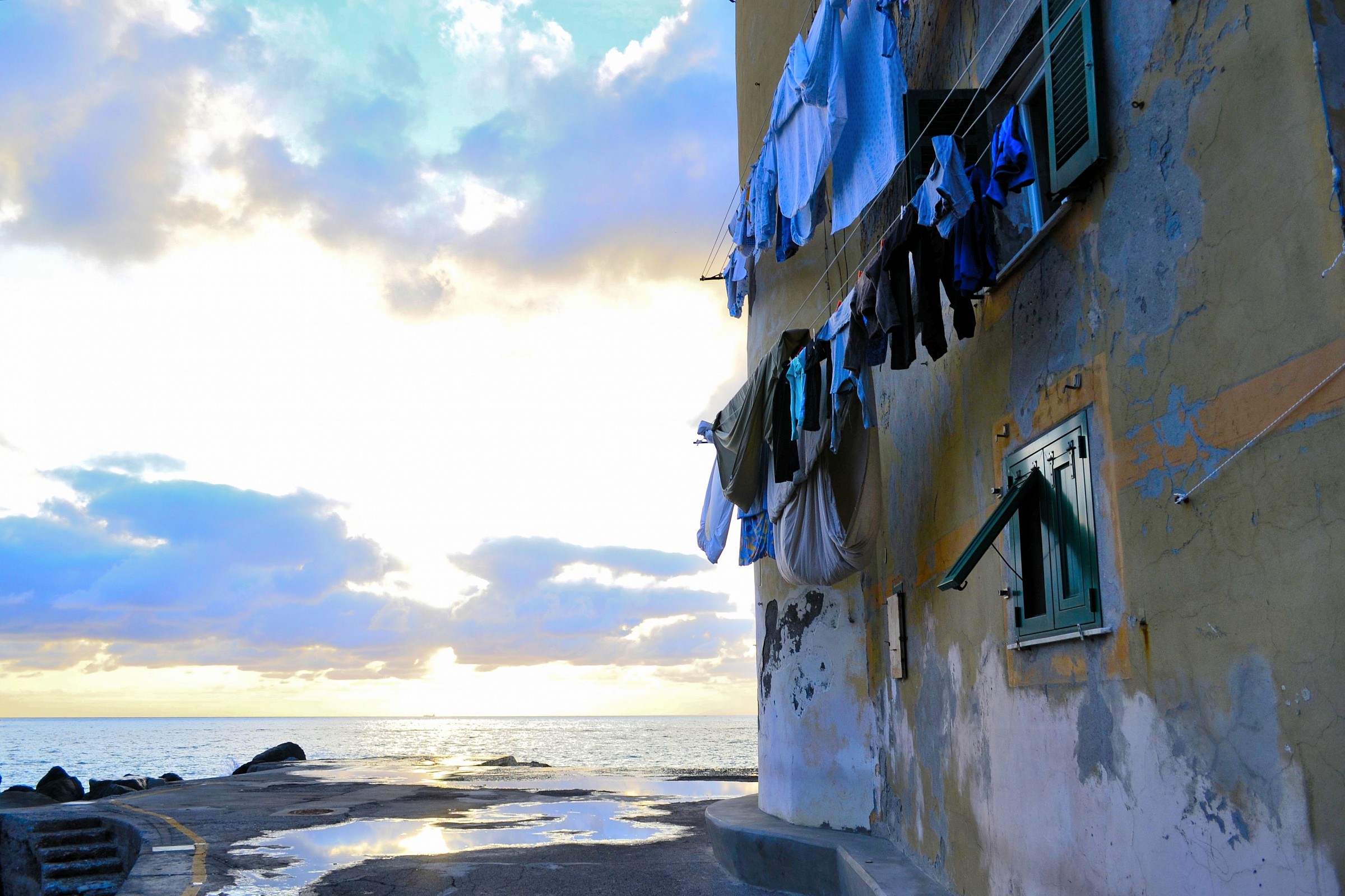 Panni stesi a Camogli