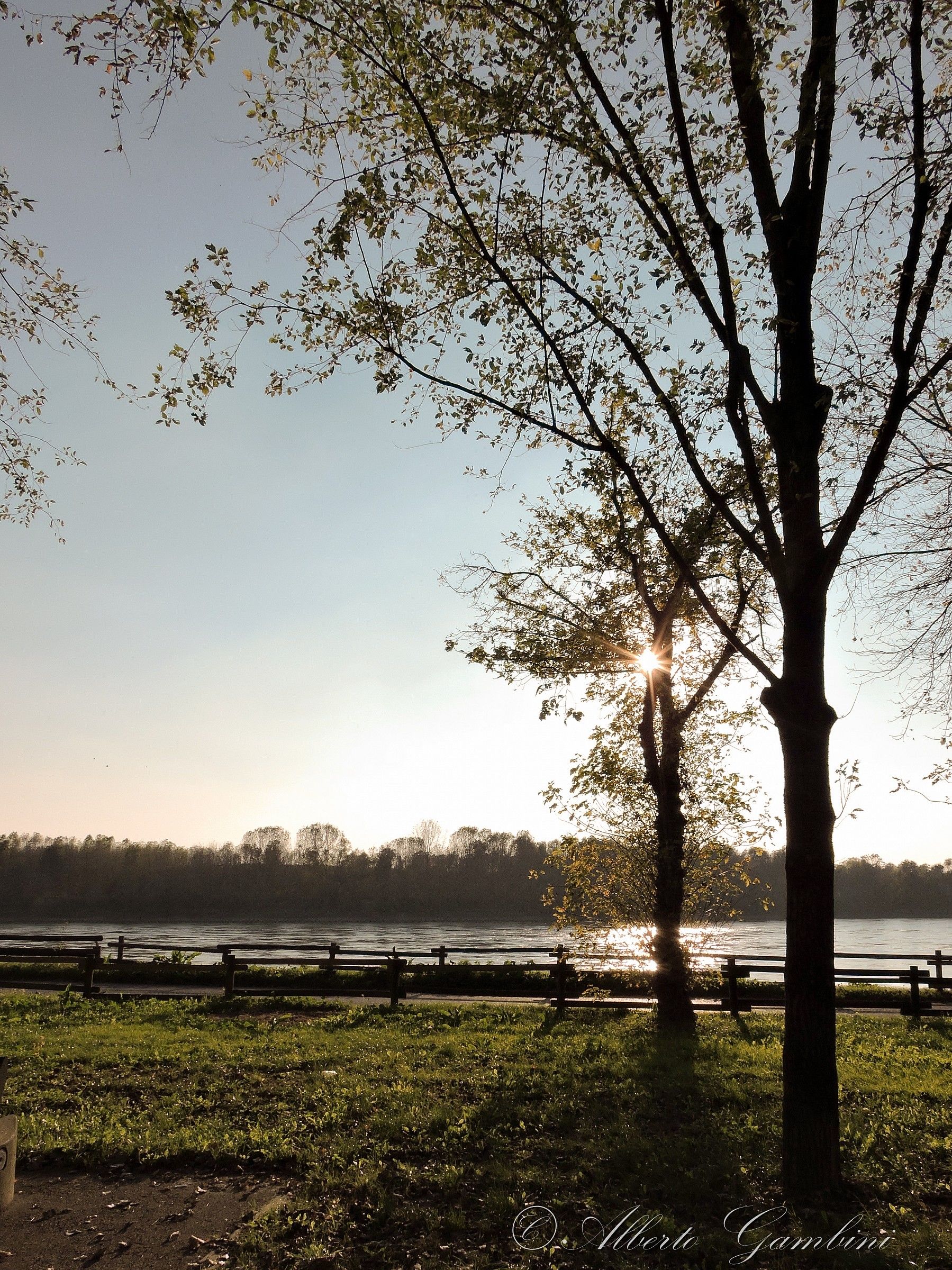 Star of light on the Po