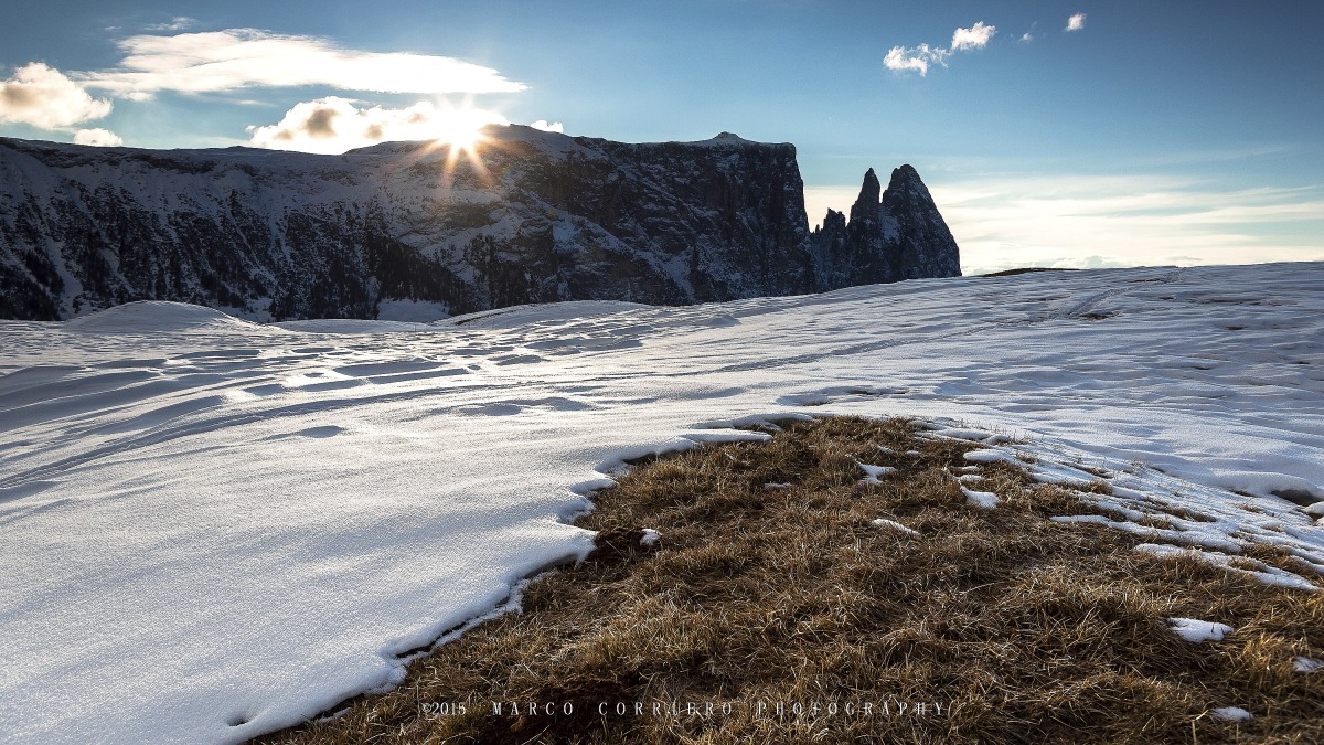 tramonto all'Alpe di Siusi
