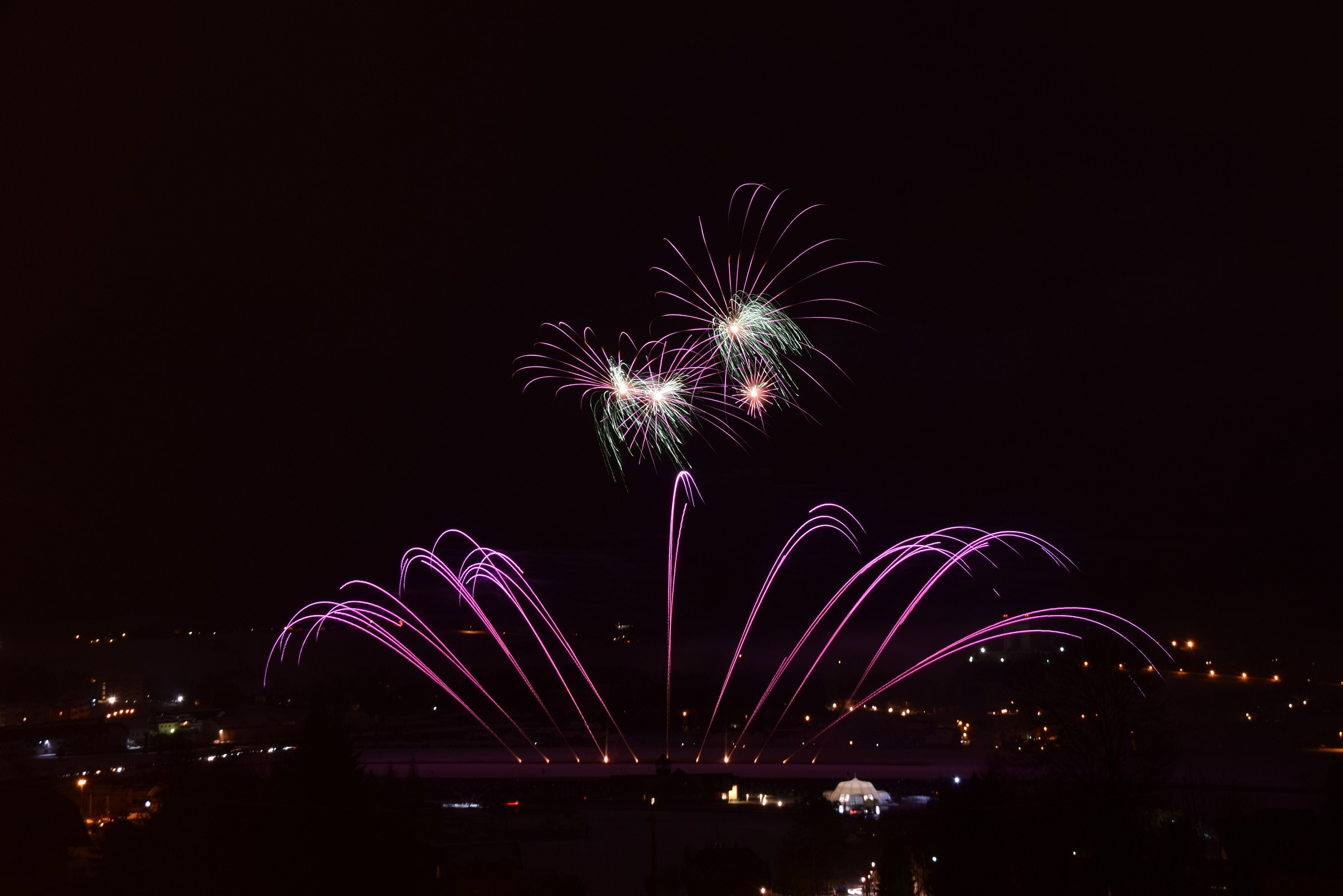 I colori nella notte di Asiago