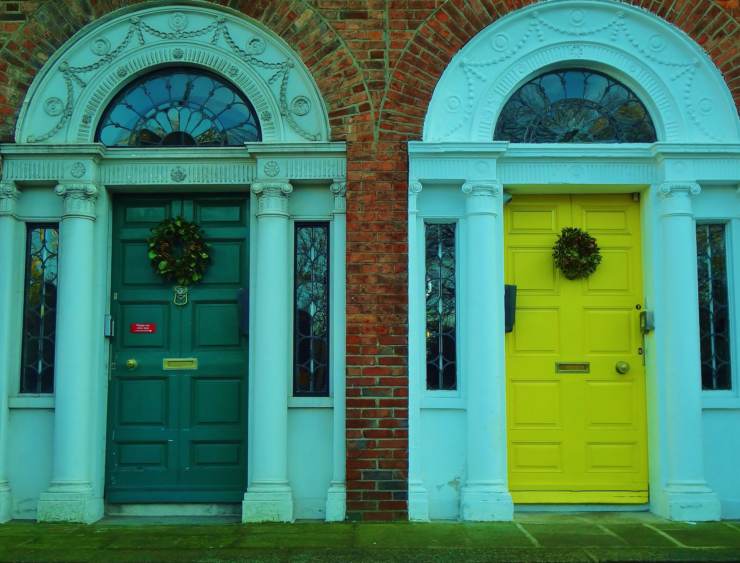 Colorful doors in Dublin