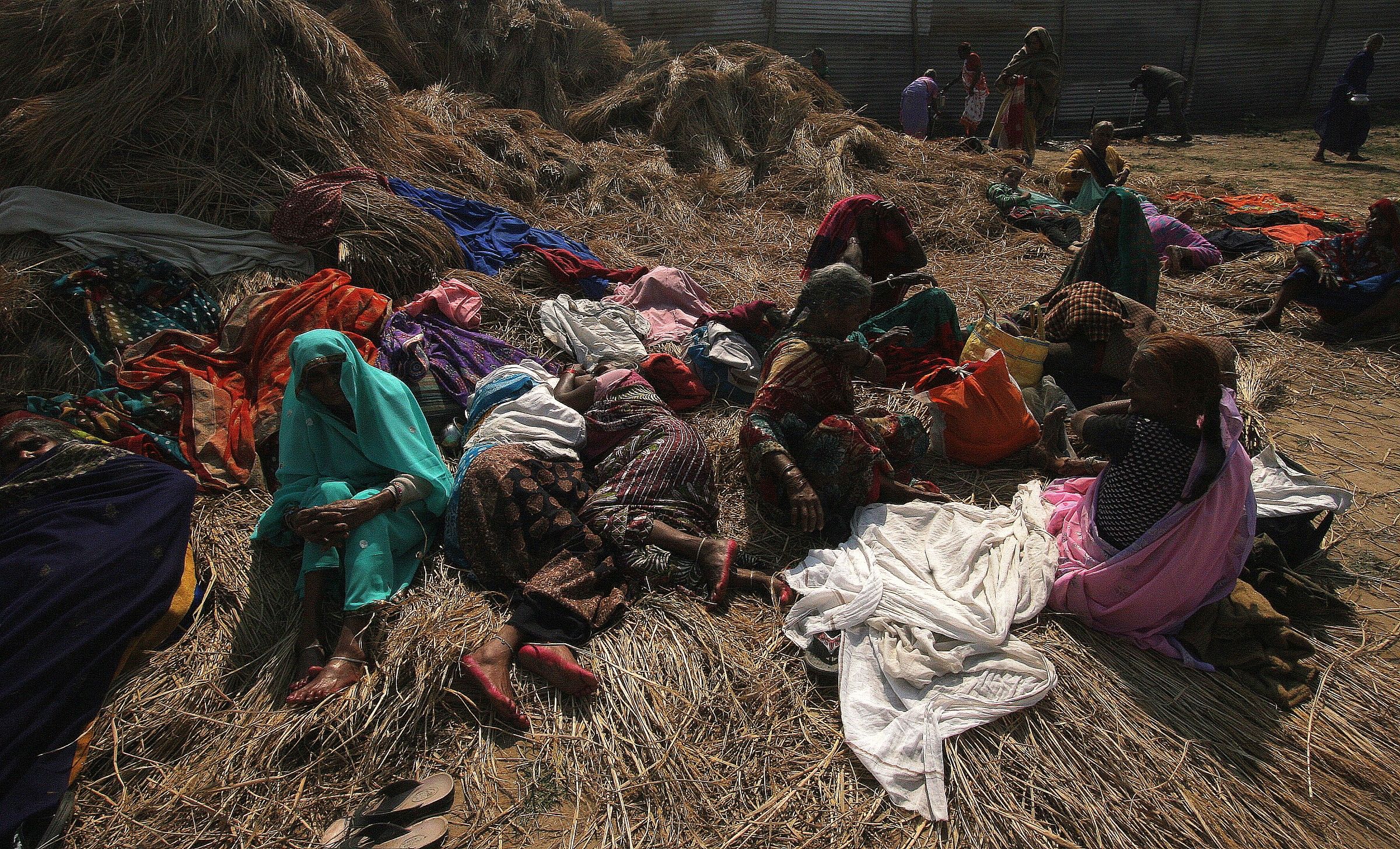 On the right bank of the Ganges