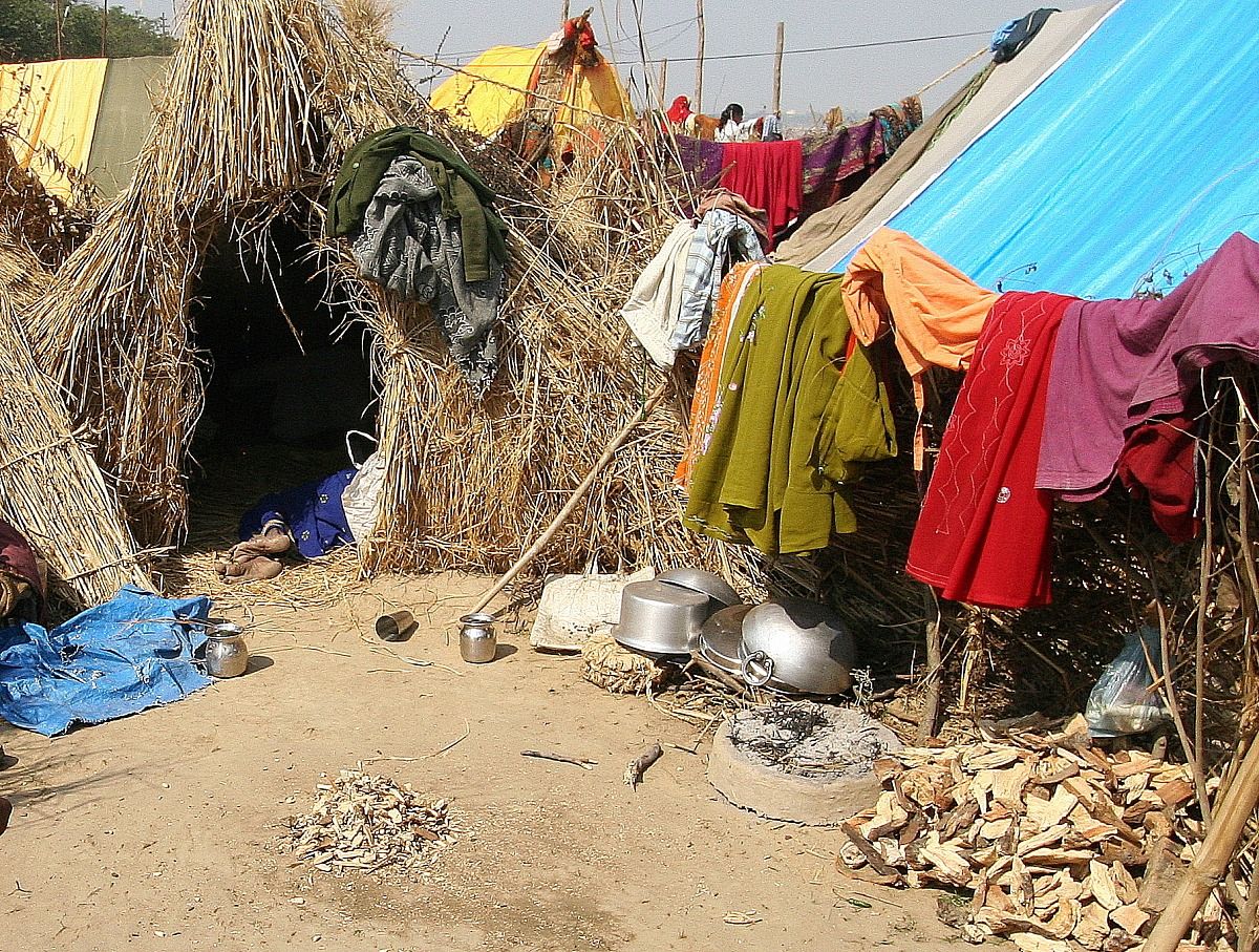 On the right bank of the Ganges