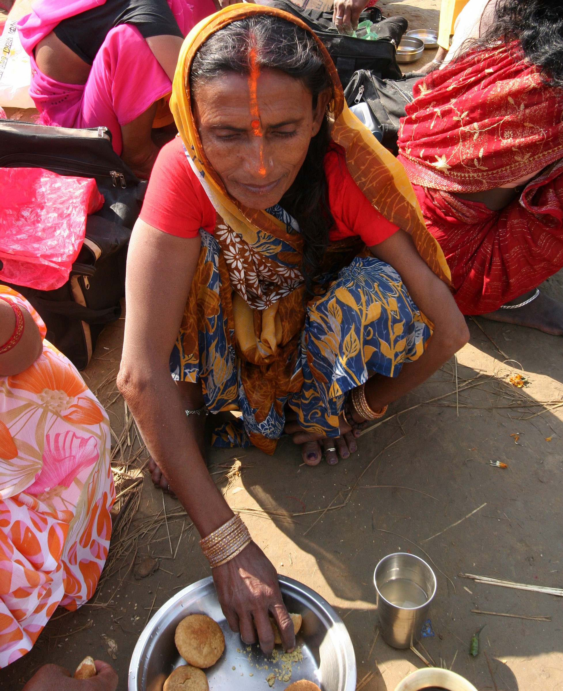 On the right bank of the Ganges