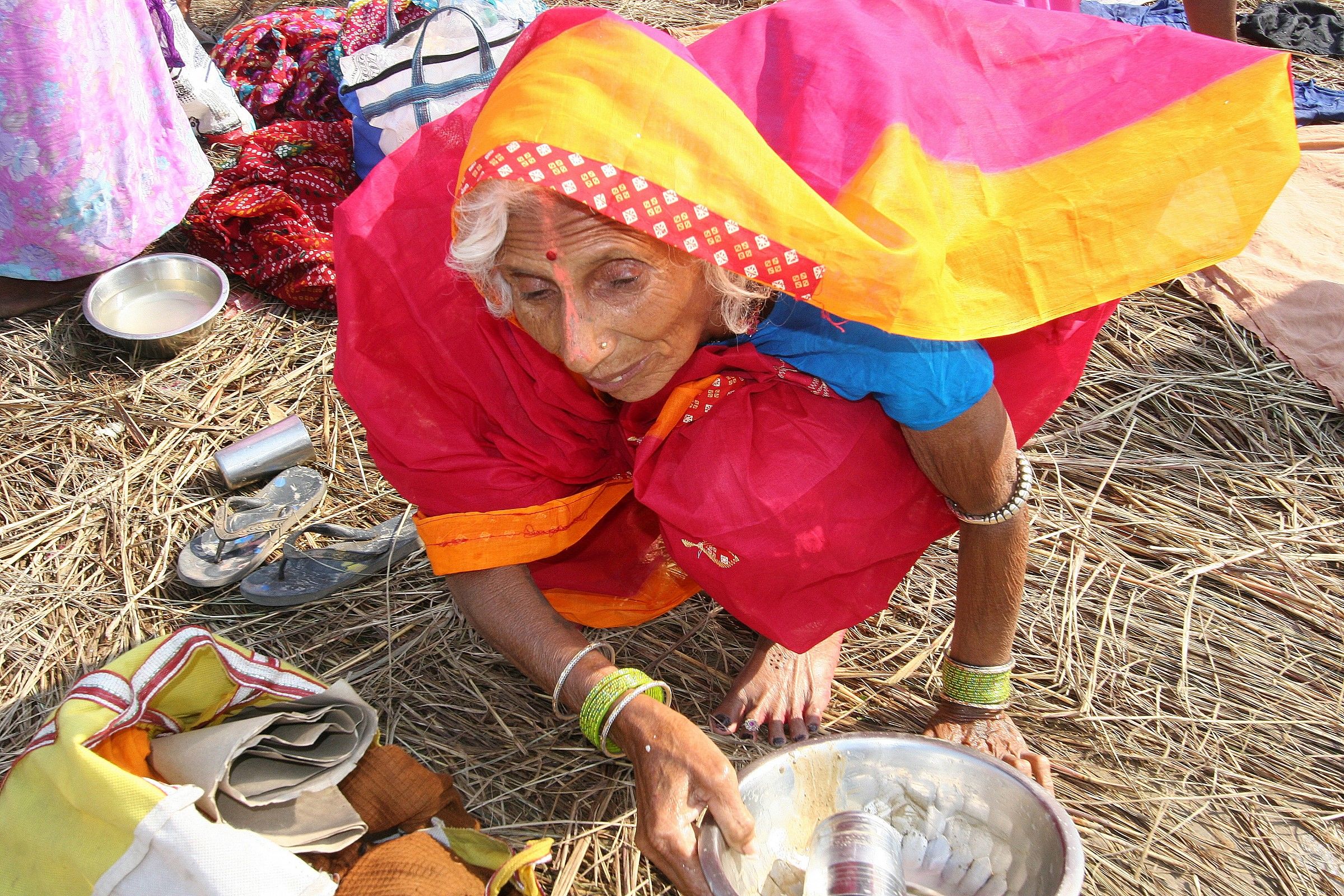 On the right bank of the Ganges