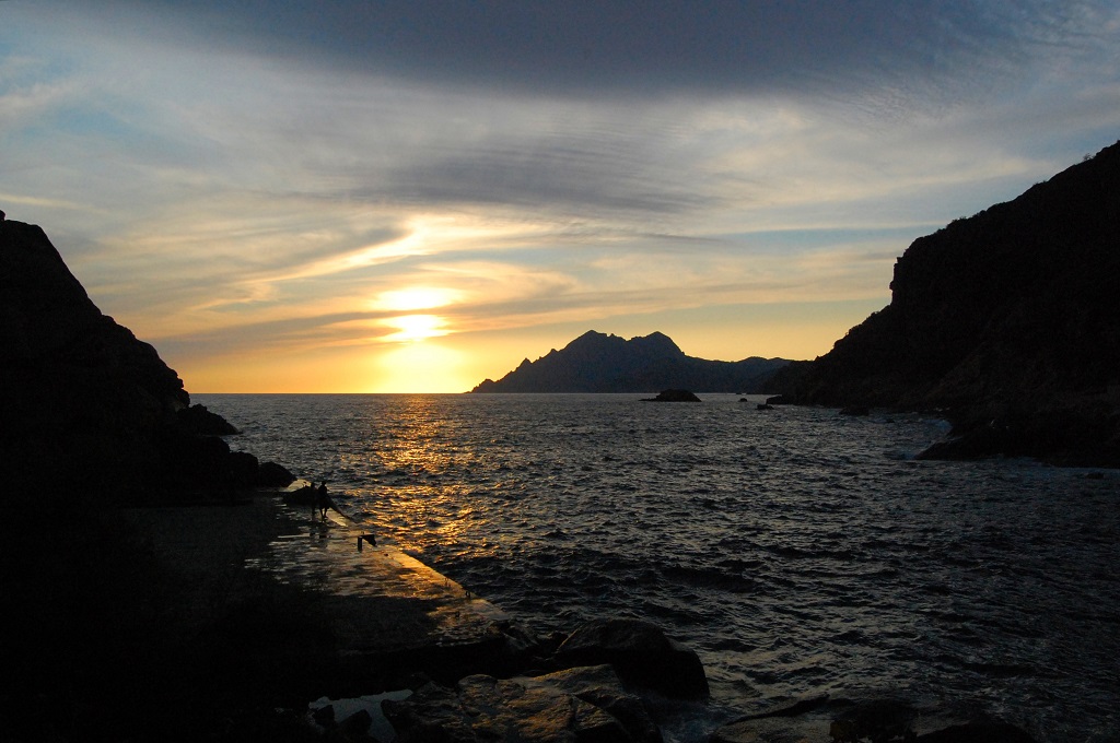 tramonto in corsica